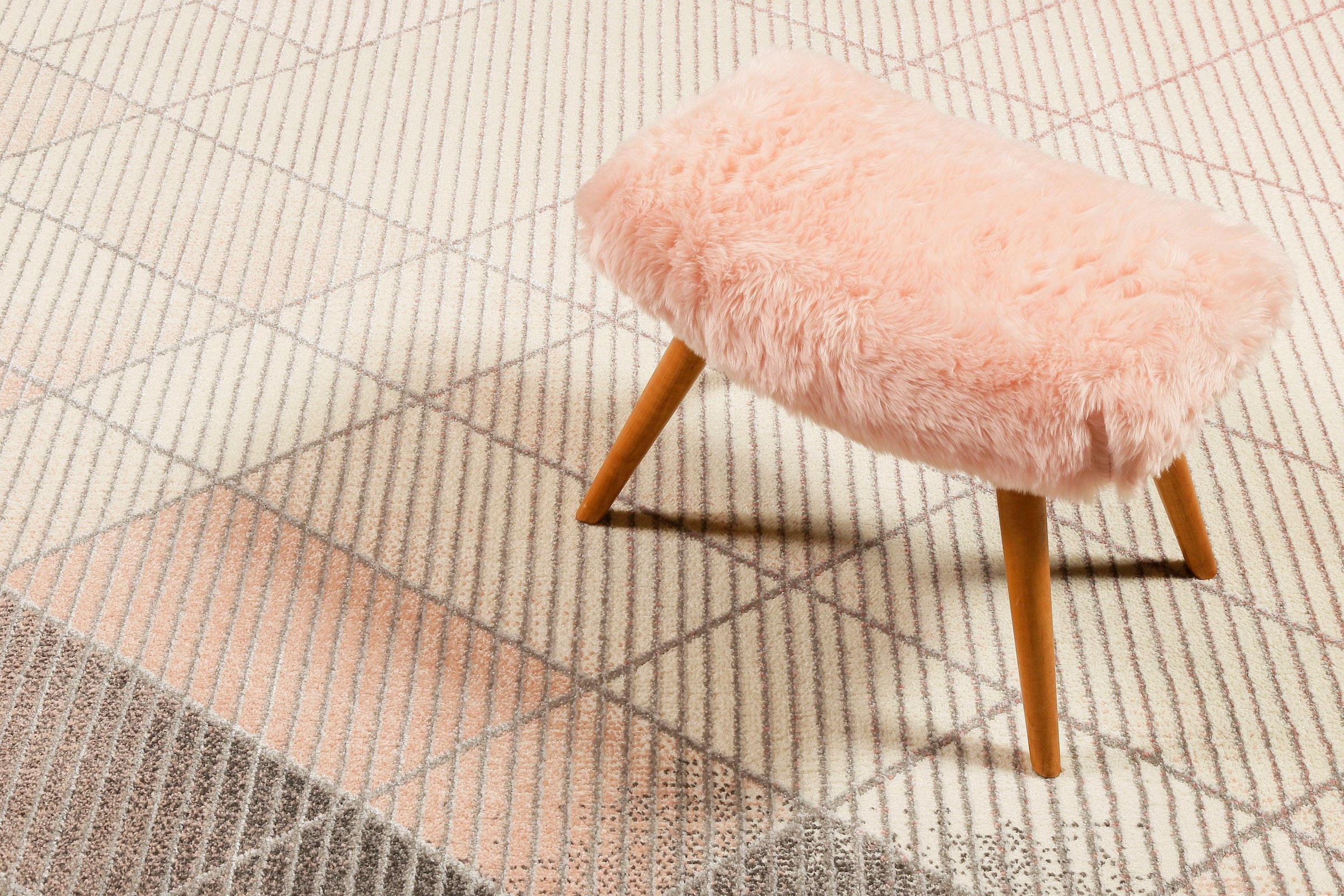 Wecon home Teppich »Velvet Walk« rechteckig 13 mm Höhe Kurzflor, Wohnzimmer