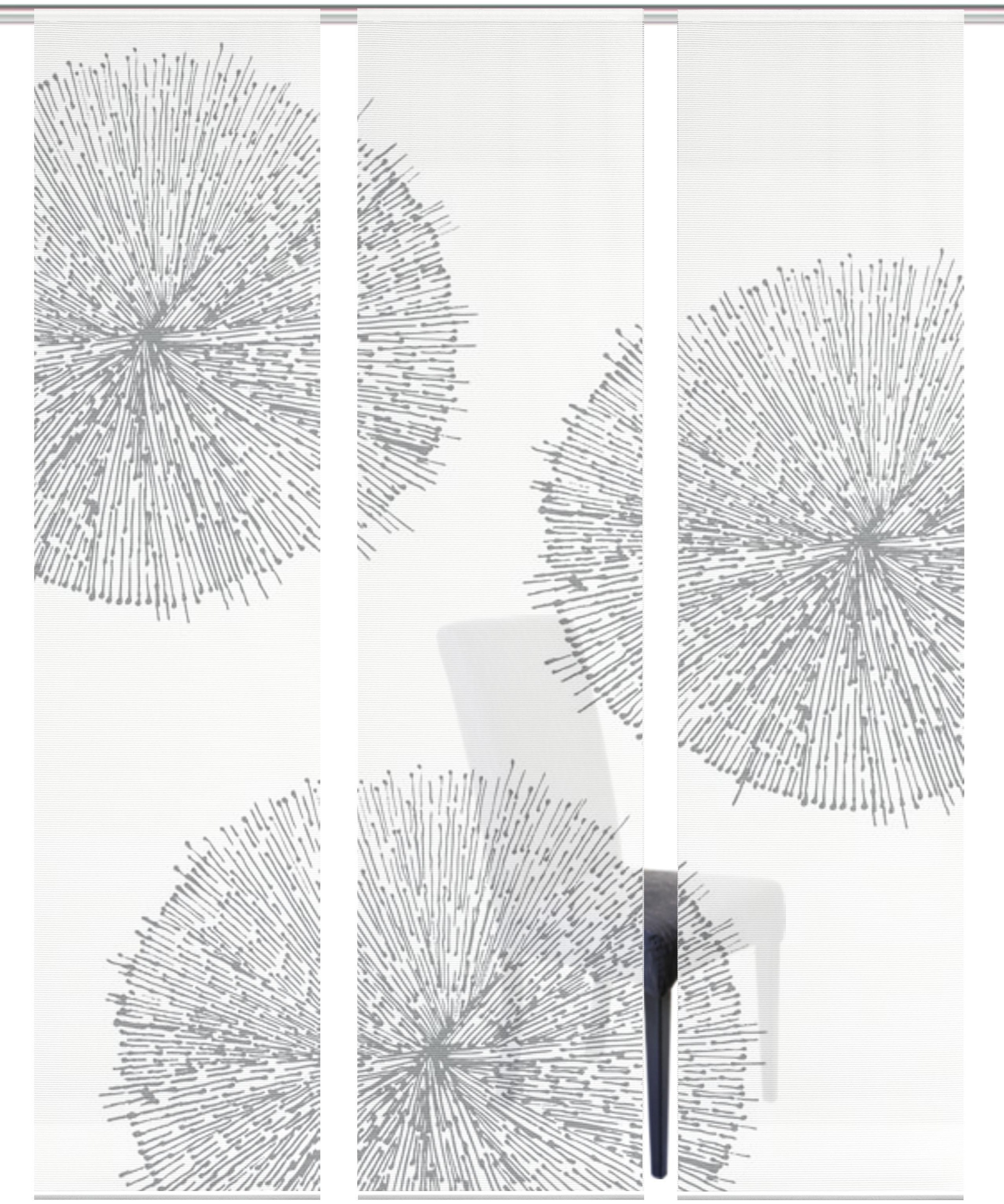 Image of Vision S Schiebegardine »3ER SET CRESTON«, (3 St.), HxB: 260x60, Schiebevorhang 3er Set Digitaldruck bei Ackermann Versand Schweiz