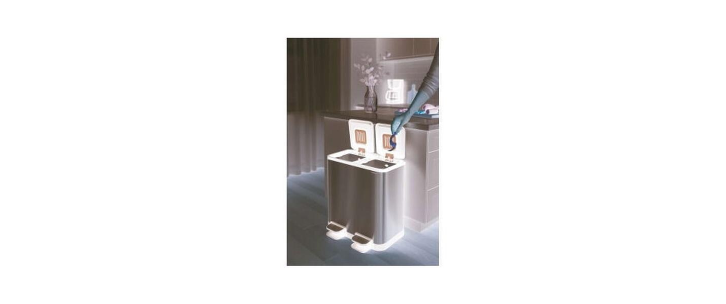 Maul Mülleimer "Cycle 20 + 20 l" 2 Behälter