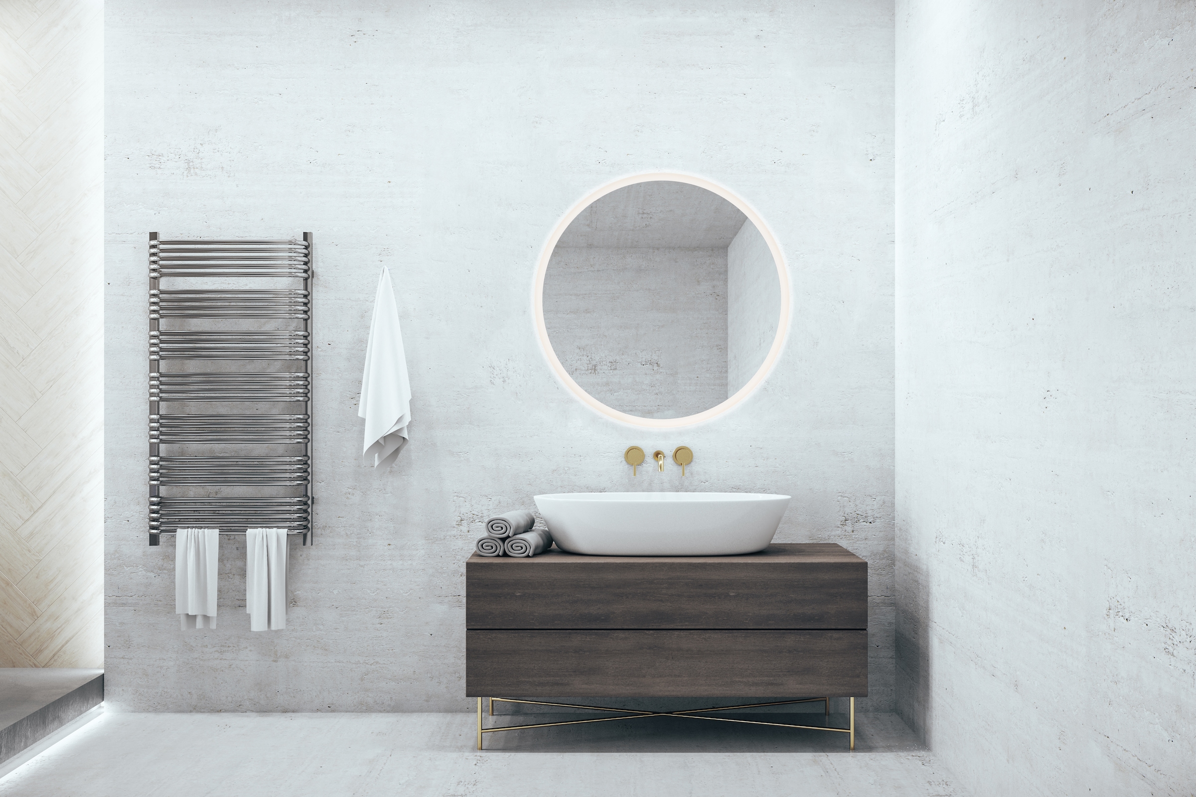 MIRRORS AND MORE Miroir lumineux LED »Aura« éclairage LED intégré