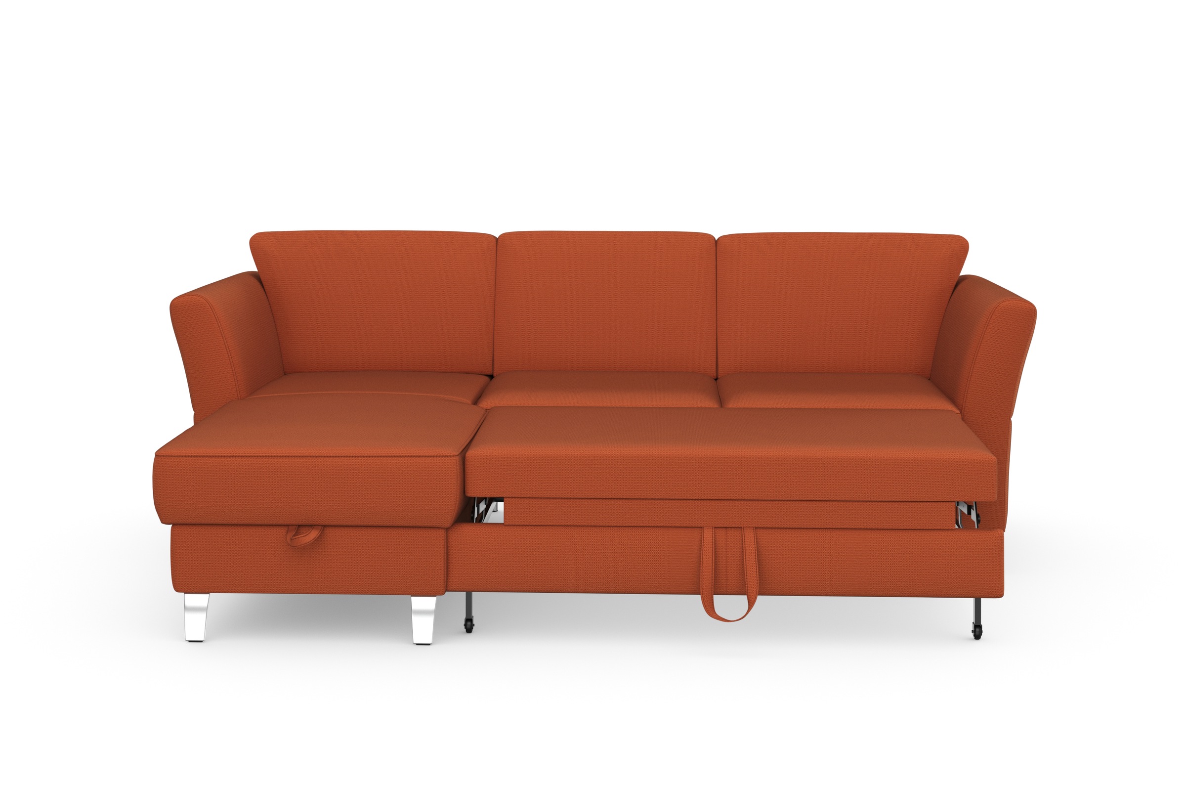 sit&more Ecksofa »Visby L-Form«, wahlweise mit Bettfunktion und Bettkasten, frei im Raum stellbar