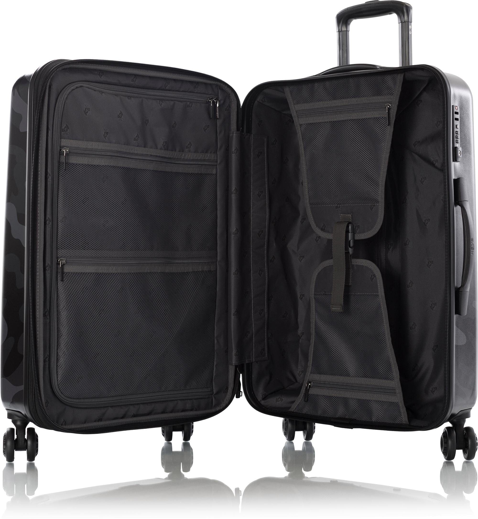 Heys Hartschalen-Trolley »Black Camo, 66 cm«, 4 Rollen, Heys x Joachim Llambi Hartschalen-Koffer Volumenerweiterung