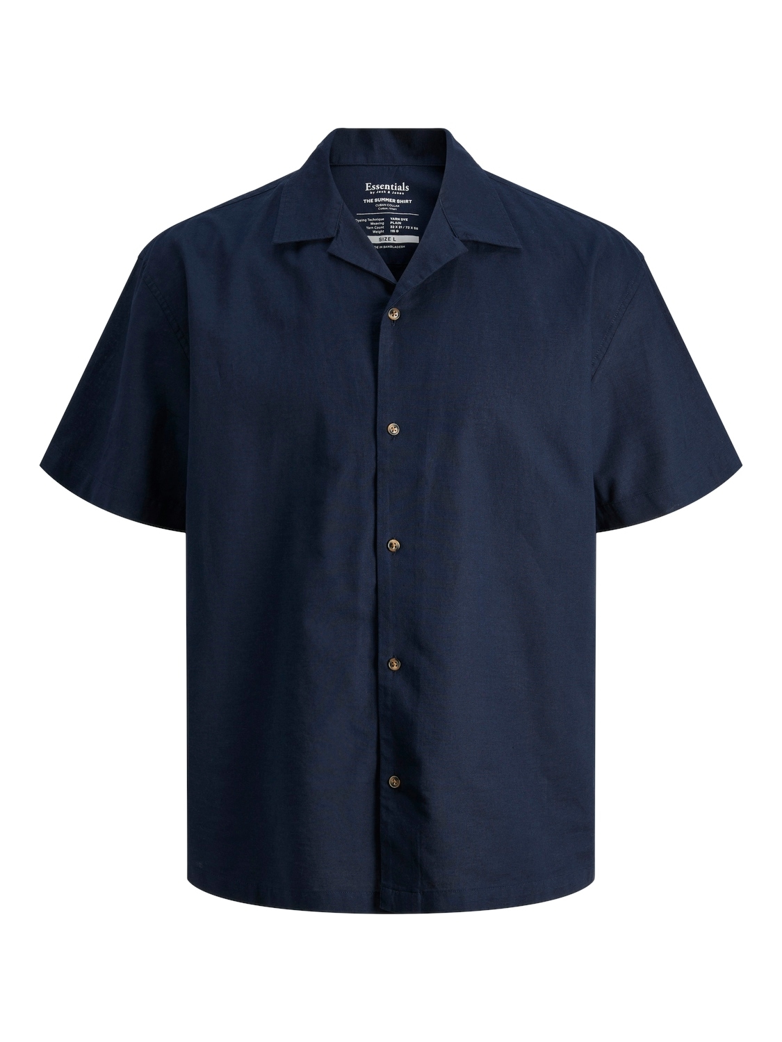 Jack & Jones Kurzarmhemd »JJESUMMER RESORT LINEN BLEND SHIRT SS SN«