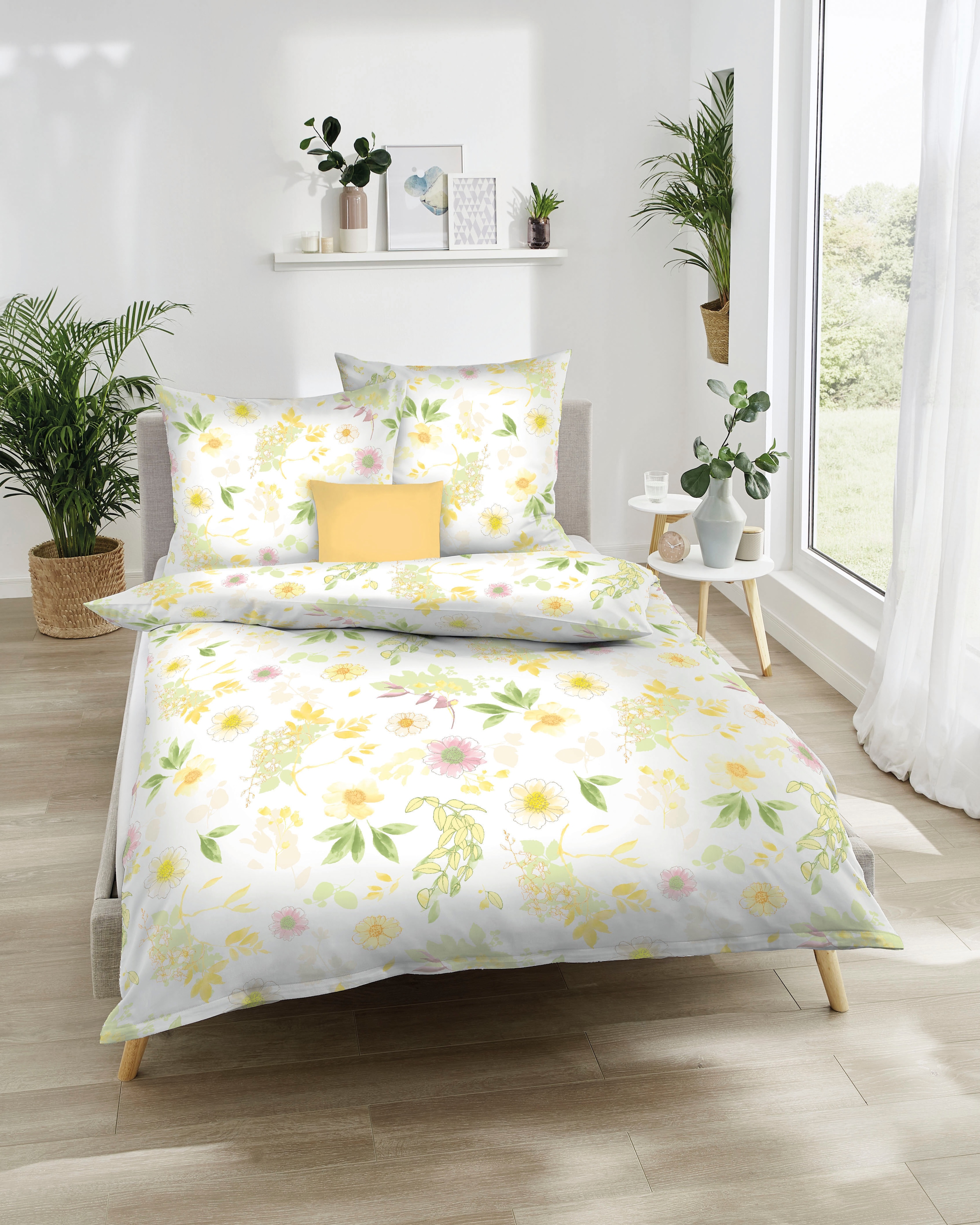 Kaeppel Bettwäsche "Bianca" 2 Stk. Mit Blumenmuster