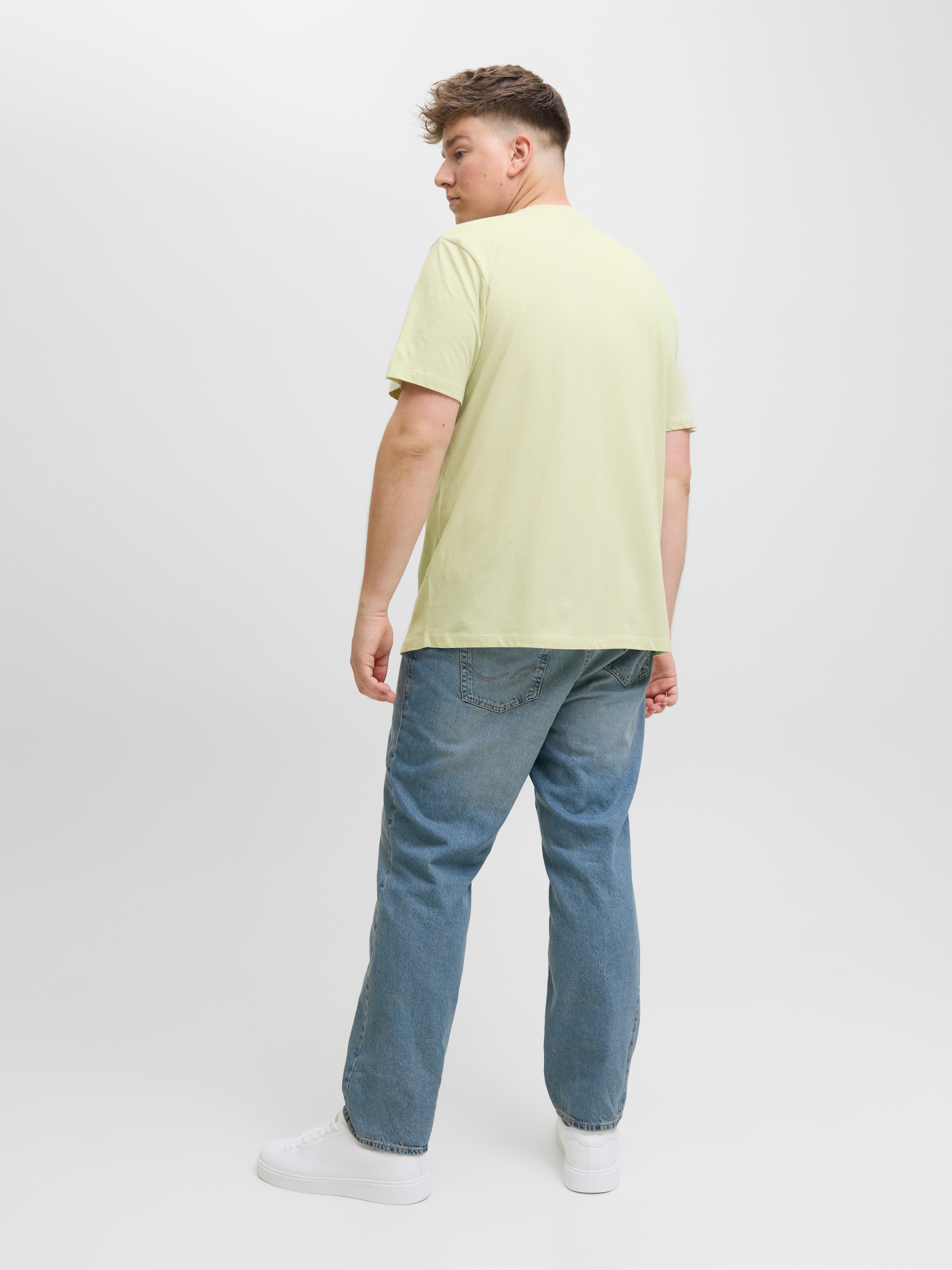 Jack & Jones PlusSize Print-Shirt »JORCANGGU TEE SS CREW NECK FST PLS«, mit Logo Print