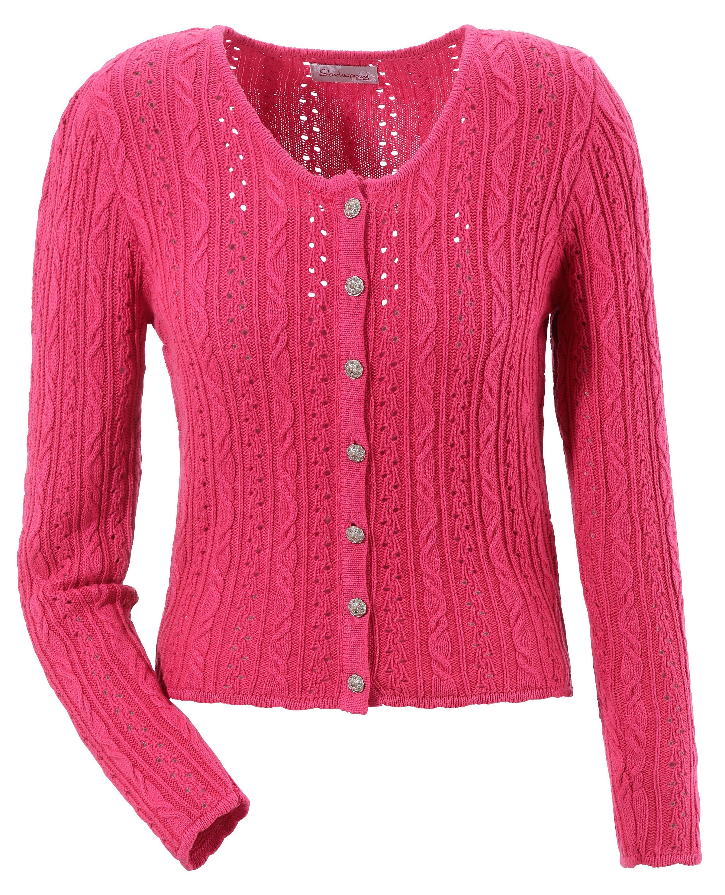 Trachtenstrickjacke Damen in kurzer Form