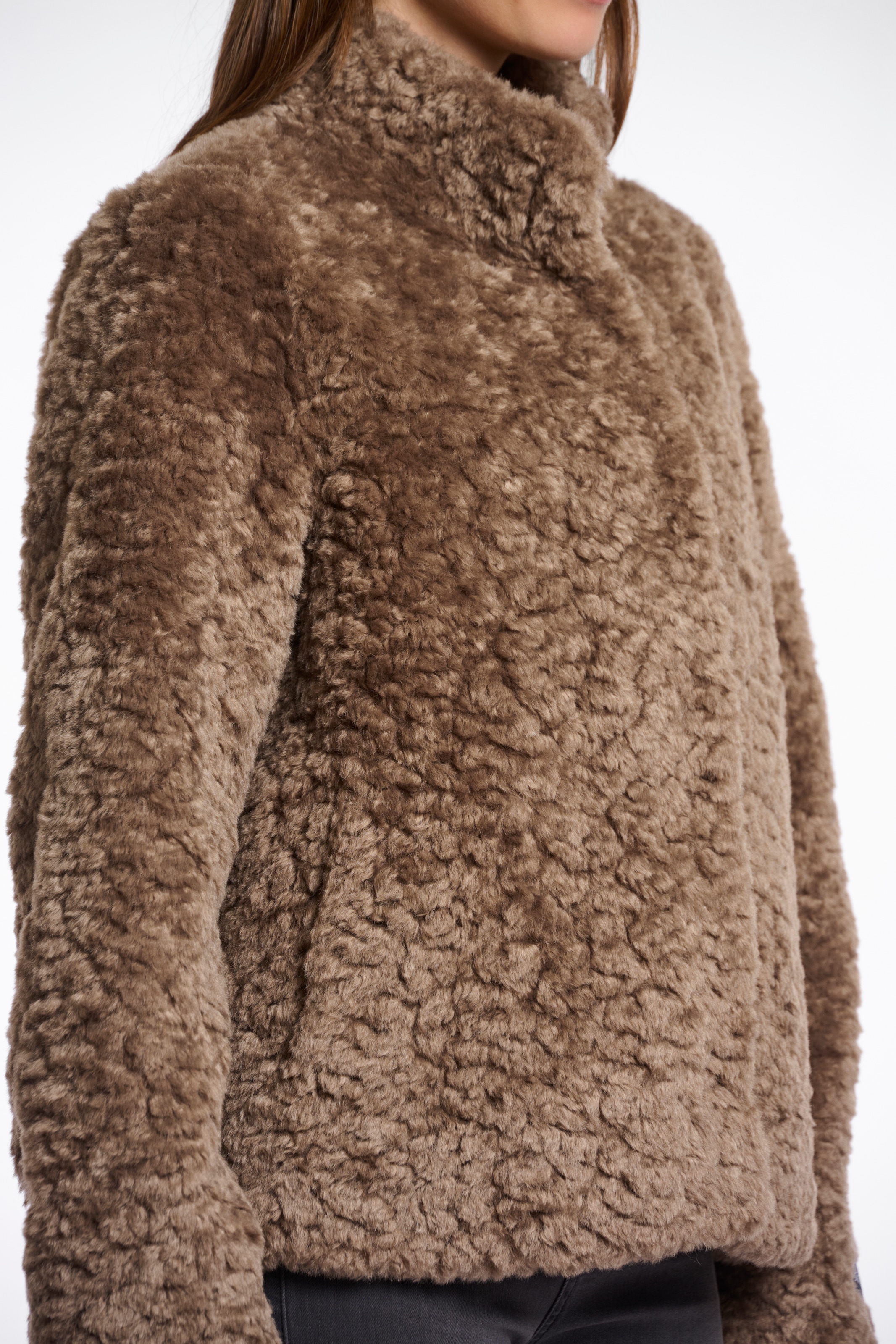 Rino & Pelle Kurzjacke »KION«, ohne Kapuze, in Fell-Optik