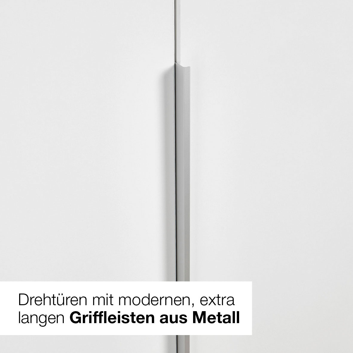 Wimex Armoire à portes battantes »Mugano« mit langen oder kurzen Griffen aus Metall,  in vielen Breiten, 208 oder 236 cm hoch, Made in Germany