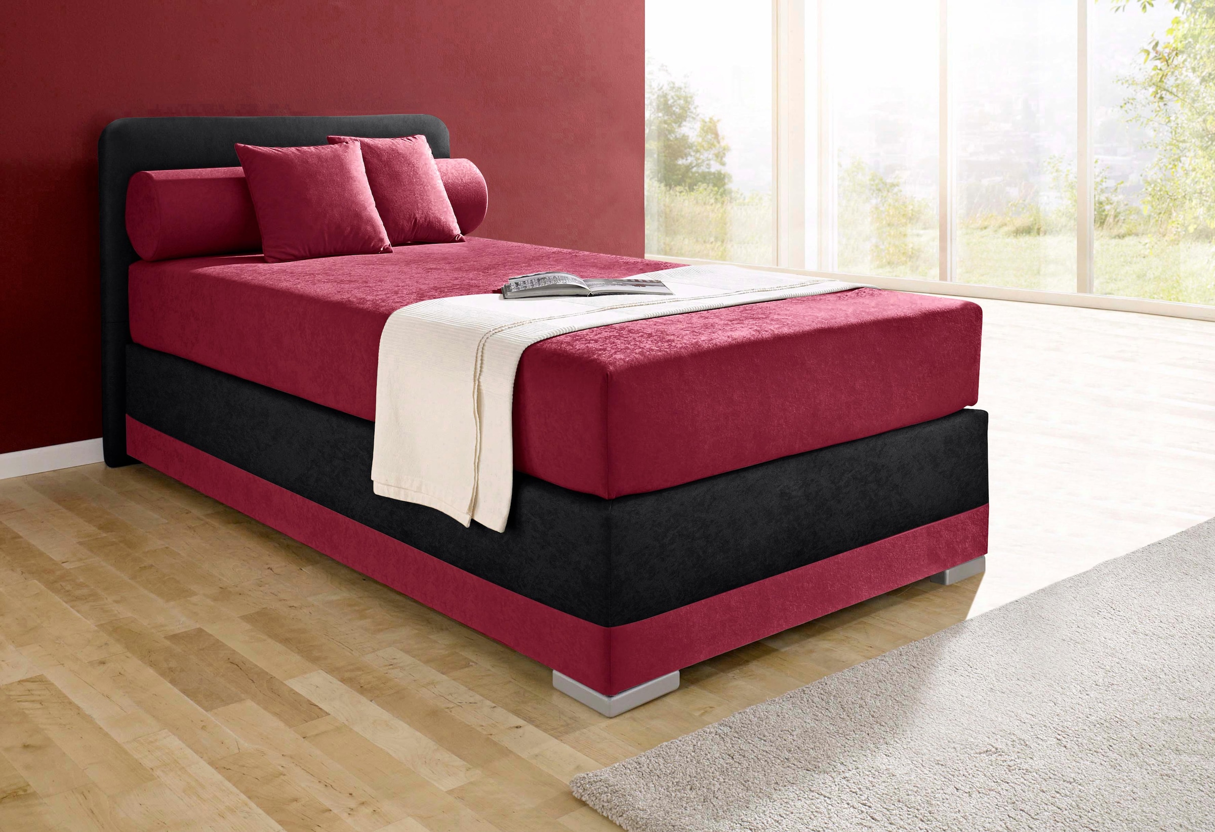 Maintal Boxspringbett "Lago" in 3 verschiedenen Matratzenarten, H2 oder H3