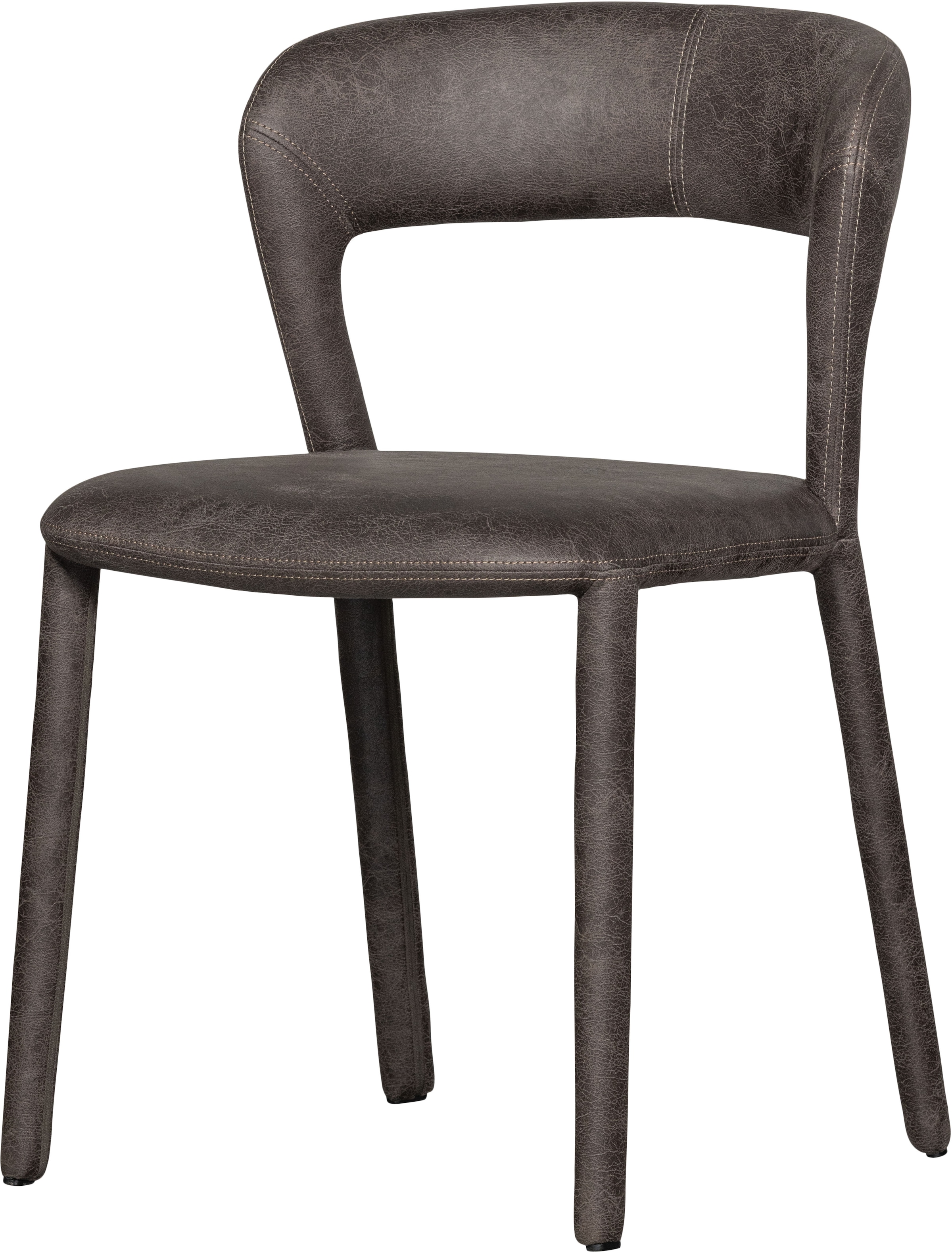 Image of WOOOD Esszimmerstuhl "Noble mit Bezug und vollgepolstertem Gestell B 51 x T 56 x H 76 cm" (Set) 2 Stk.(Set, 2 St)Kunstleder, Tragkraft 120 kg Sehr hohe Verschleissfestigkeit