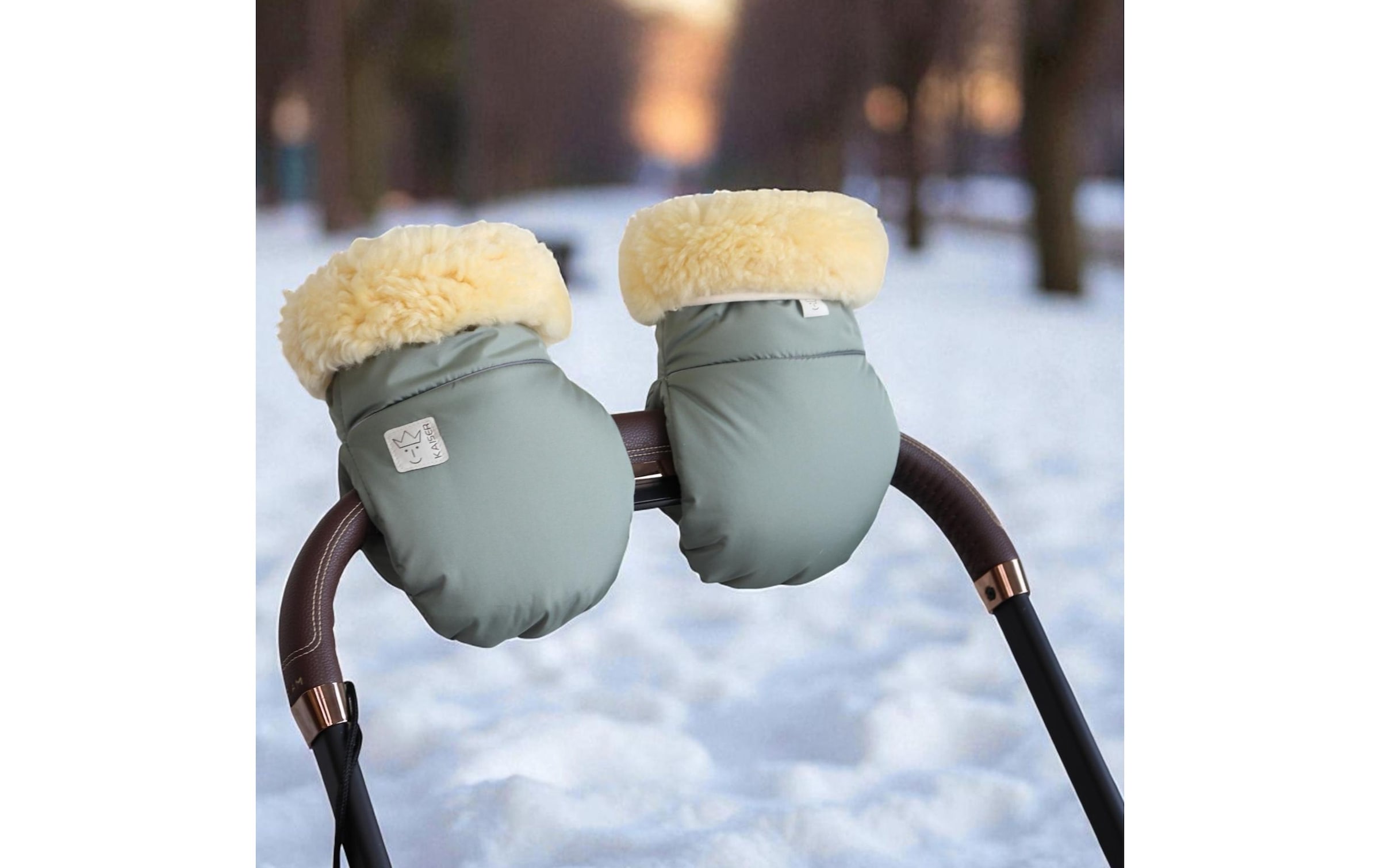 Kaiser Chauffe-mains pour poussette »Handschuh Reflect Kiwa«