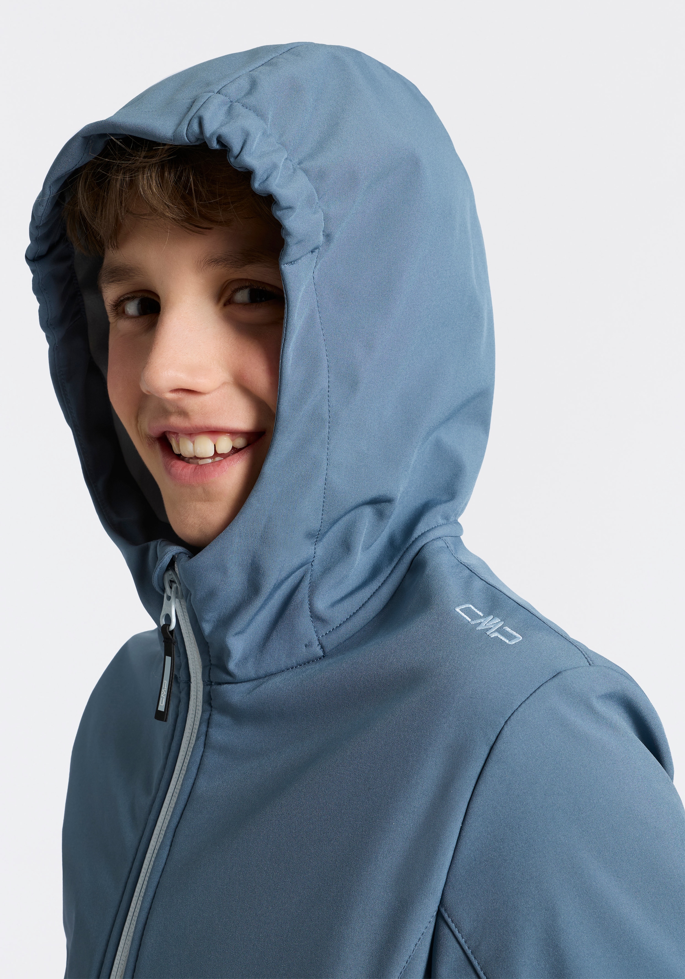 CMP Veste softshell »KID G JACKET FIX HOOD für Kinder43405465« mit Kapuze Atmungsaktiv & Wasserabweisend & Windabweisend ,Übergangsjacke
