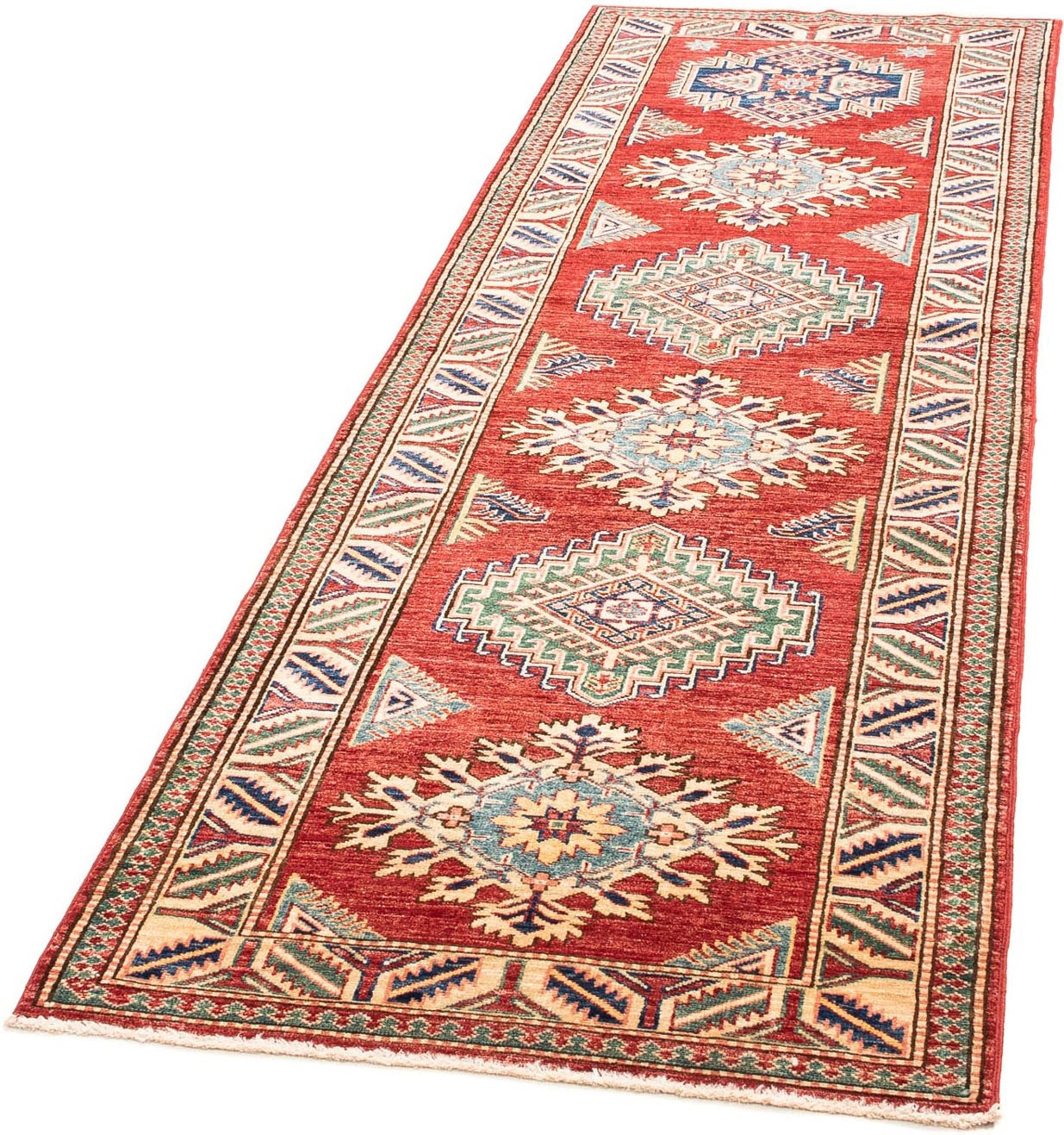 Image of morgenland Orientteppich »Ziegler - Kazak - 232 x 78 cm - rot«, rechteckig, 6 mm Höhe, Wohnzimmer, Handgeknüpft, Einzelstück mit Zertifikat bei Ackermann Versand Schweiz