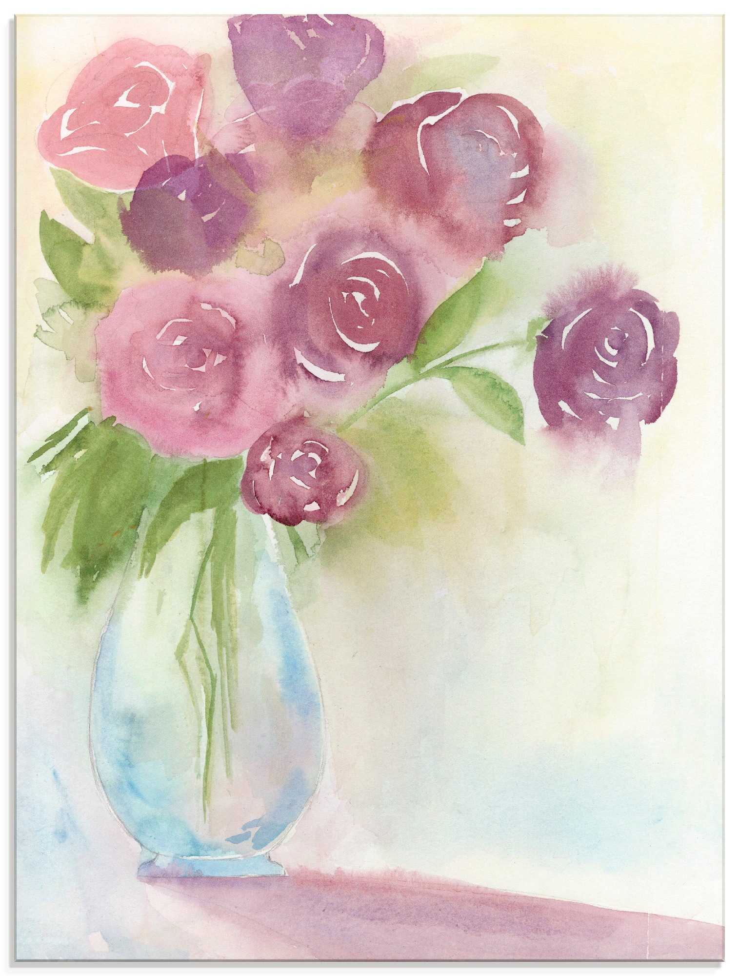 Image of Artland Glasbild »Leuchtener Strauss II«, Blumen, (1 St.) bei Ackermann Versand Schweiz
