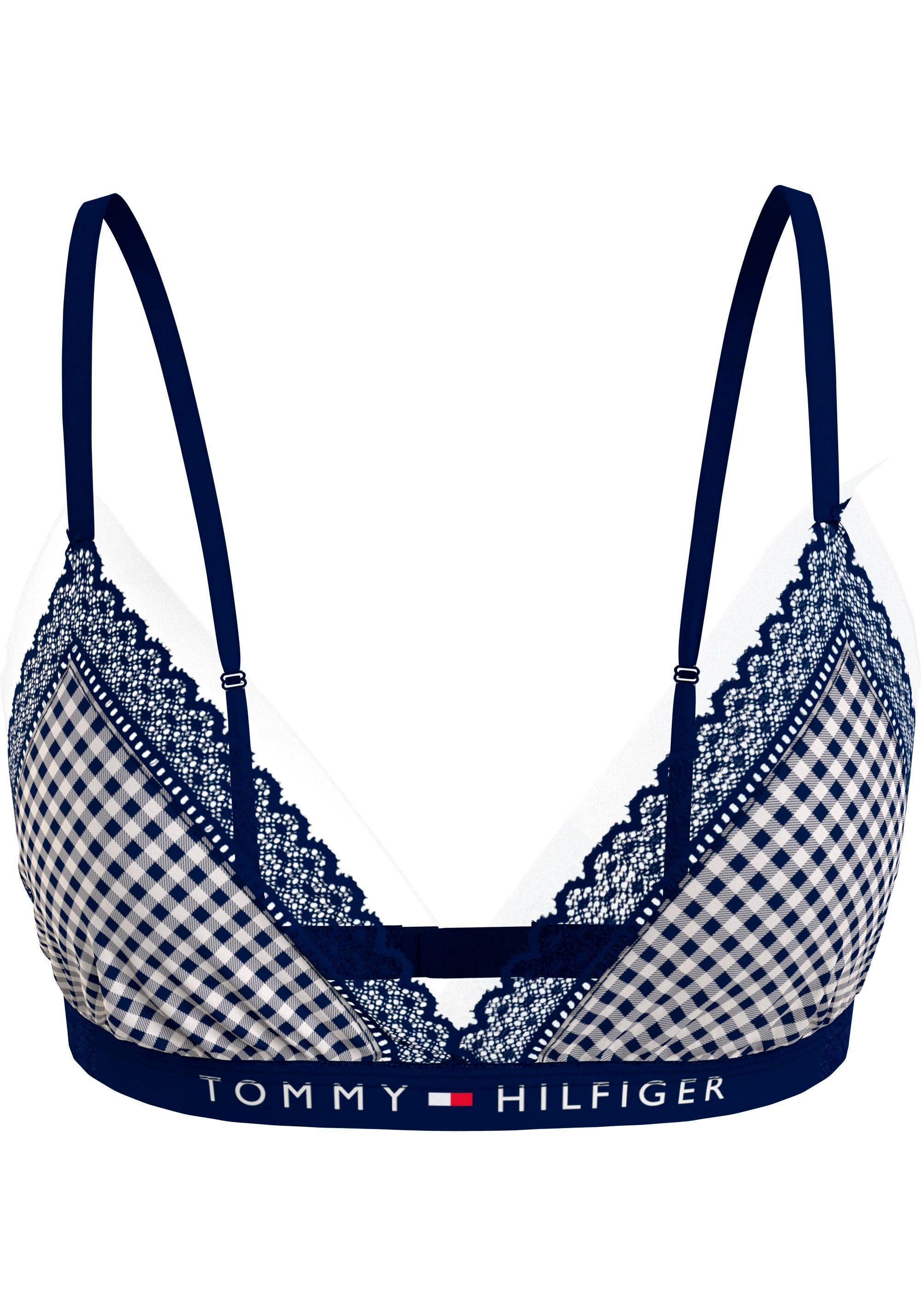 Tommy Hilfiger Underwear Bralette-BH »TRIANGLE BRA PRINT«, mit Spitzeneinsatz