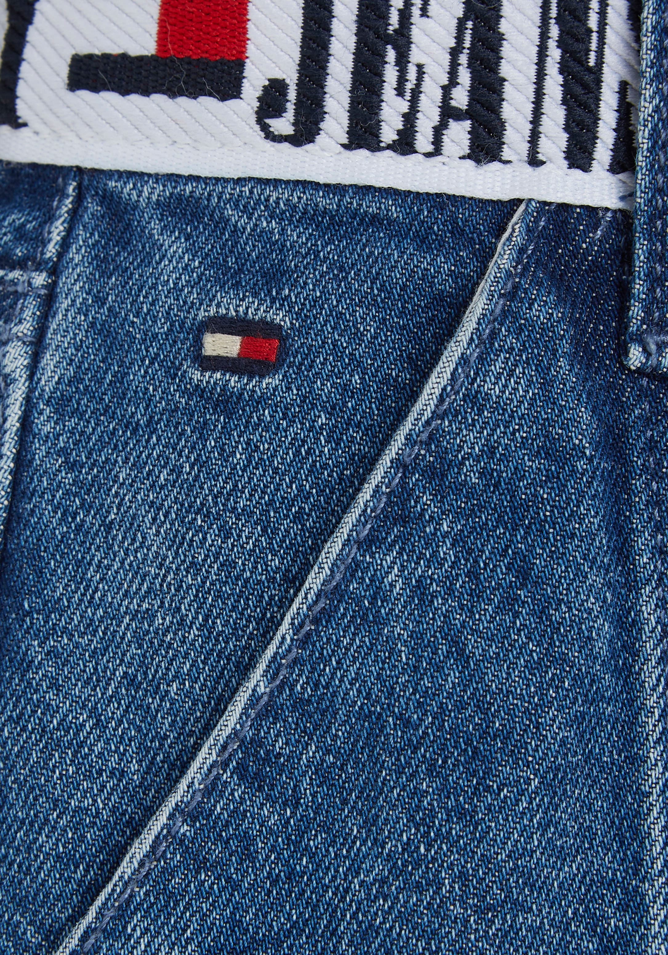 Tommy Hilfiger Jeansrock »MONOTYPE TAPE SKIRT«, Webrock mit Tommy Hilfiger Logotape