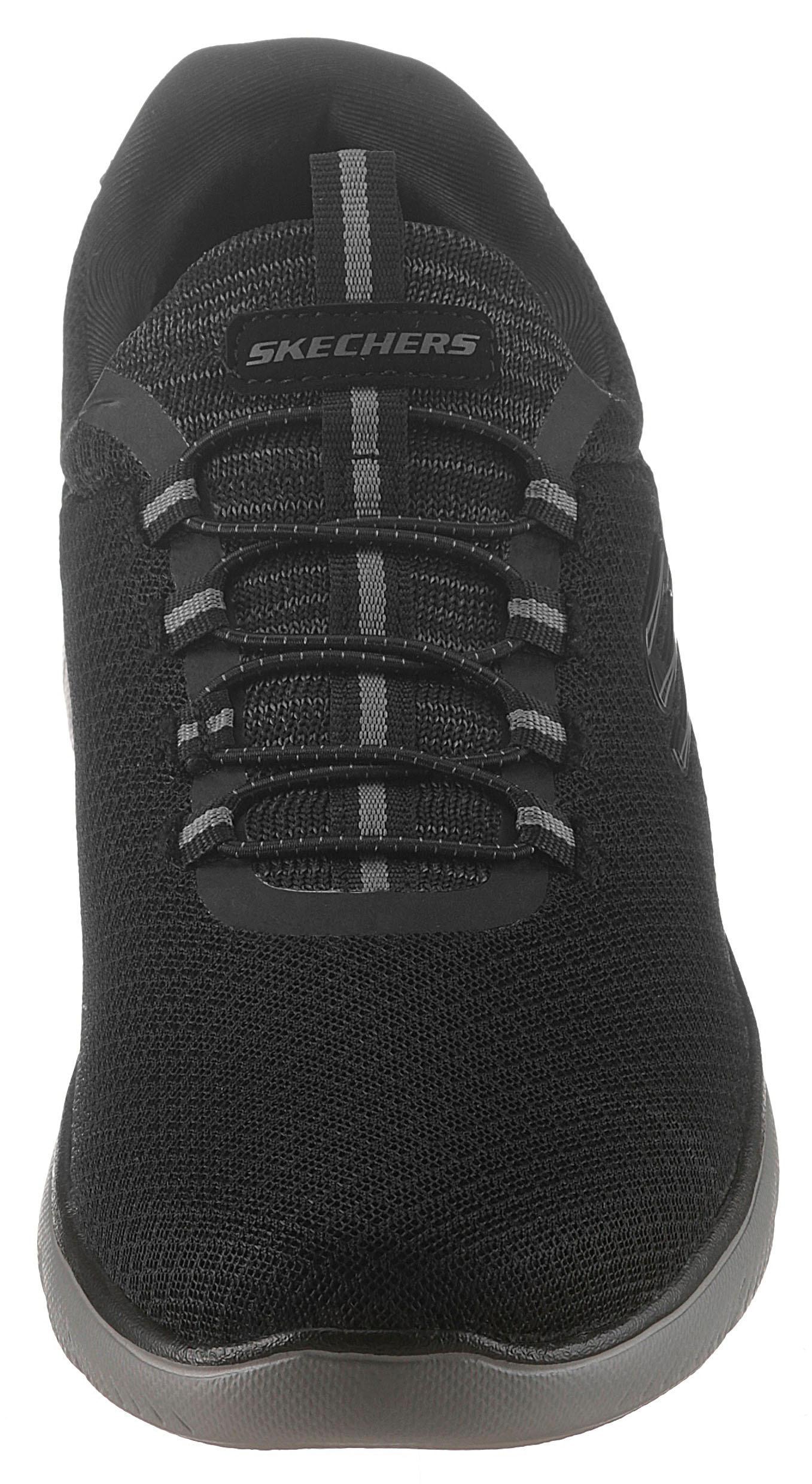 Skechers Slip-On Sneaker »Summits«, Slipper, Freizeitschuh mit komfortabler Memory Foam-Ausstattung