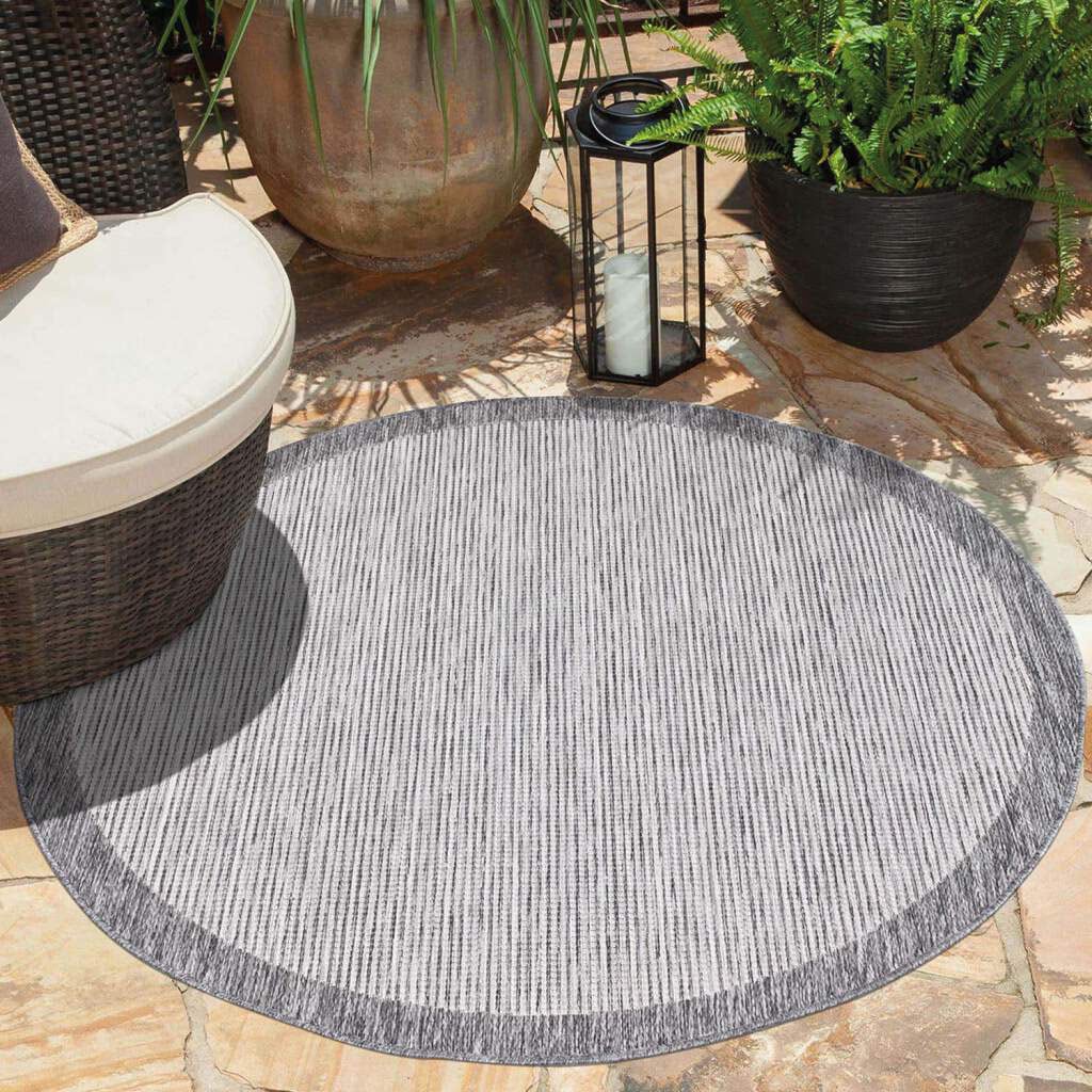Image of Carpet City Outdoorteppich "Outdoor 470" rund 5 mm Höhe UV-beständig, Flachgewebe, auch in quadratischer Form erhältlich