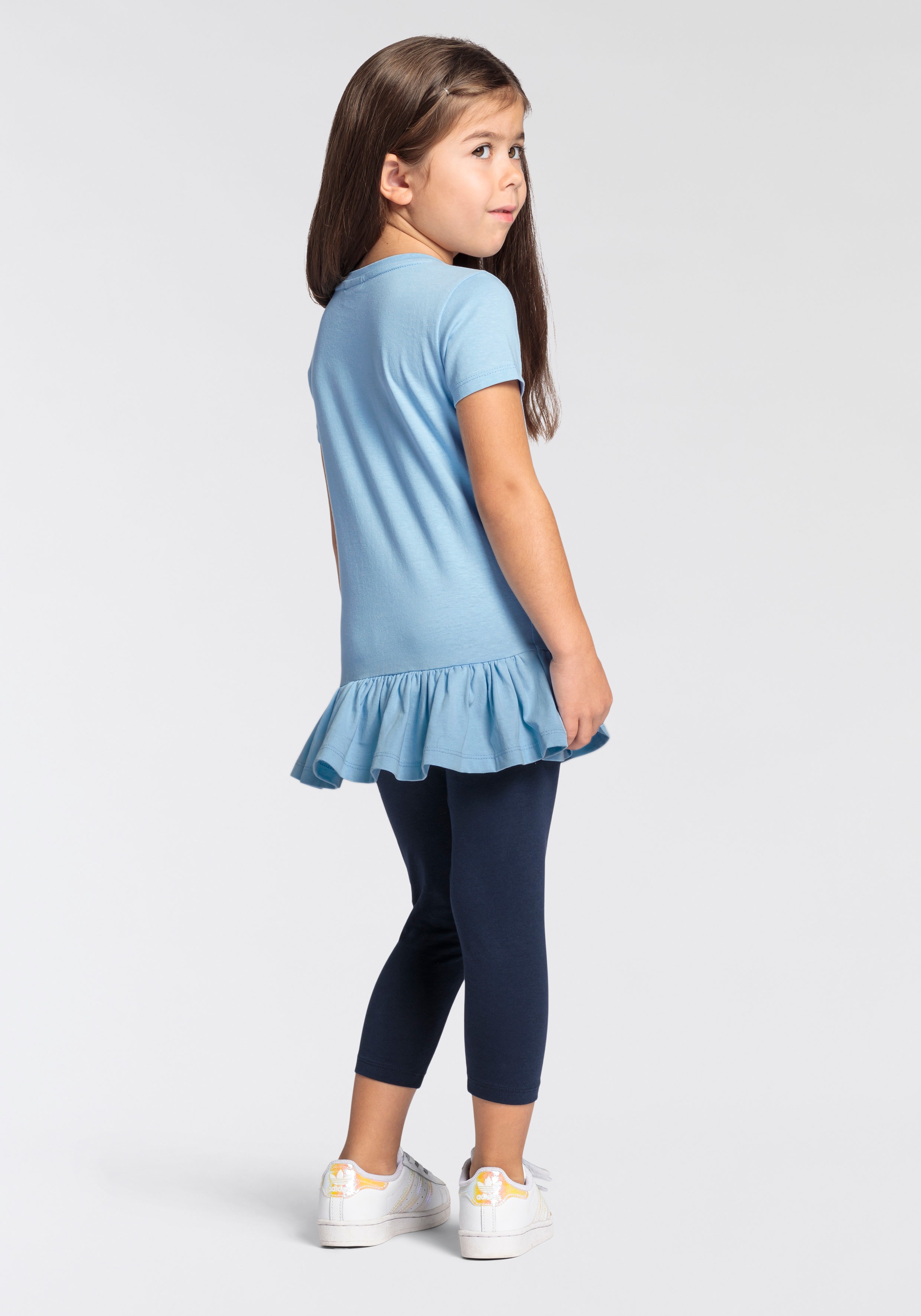 KIDSWORLD Shirt & Leggings »EINHORN«, (Set, 2 tlg.), mit Rüschen und Einhorndruck für kleine Mädchen