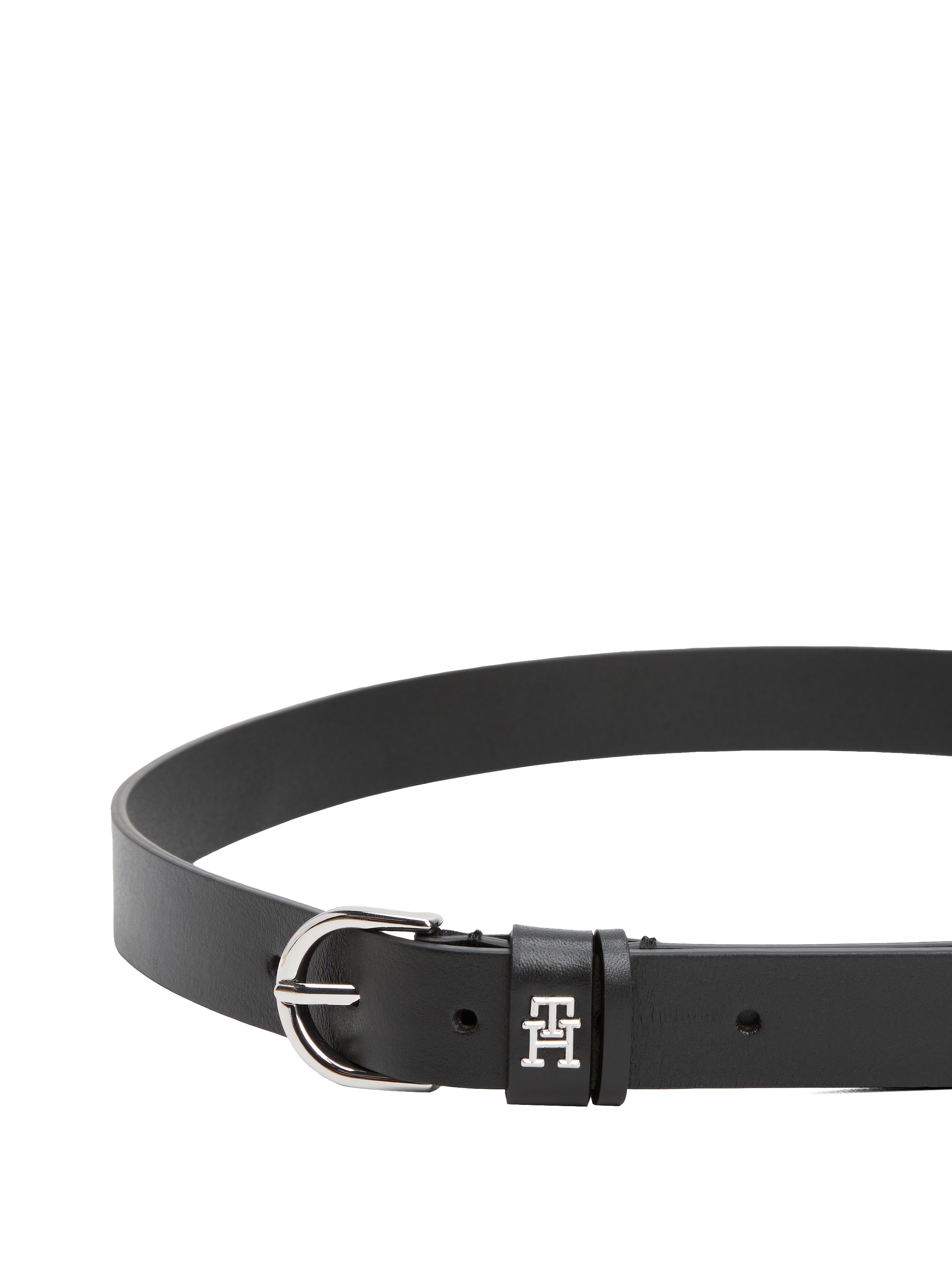 Tommy Hilfiger Ledergürtel »ESSENTIAL EFFORTLESS 2.5 SV«, Einfachdornschliesse, Metallemblem