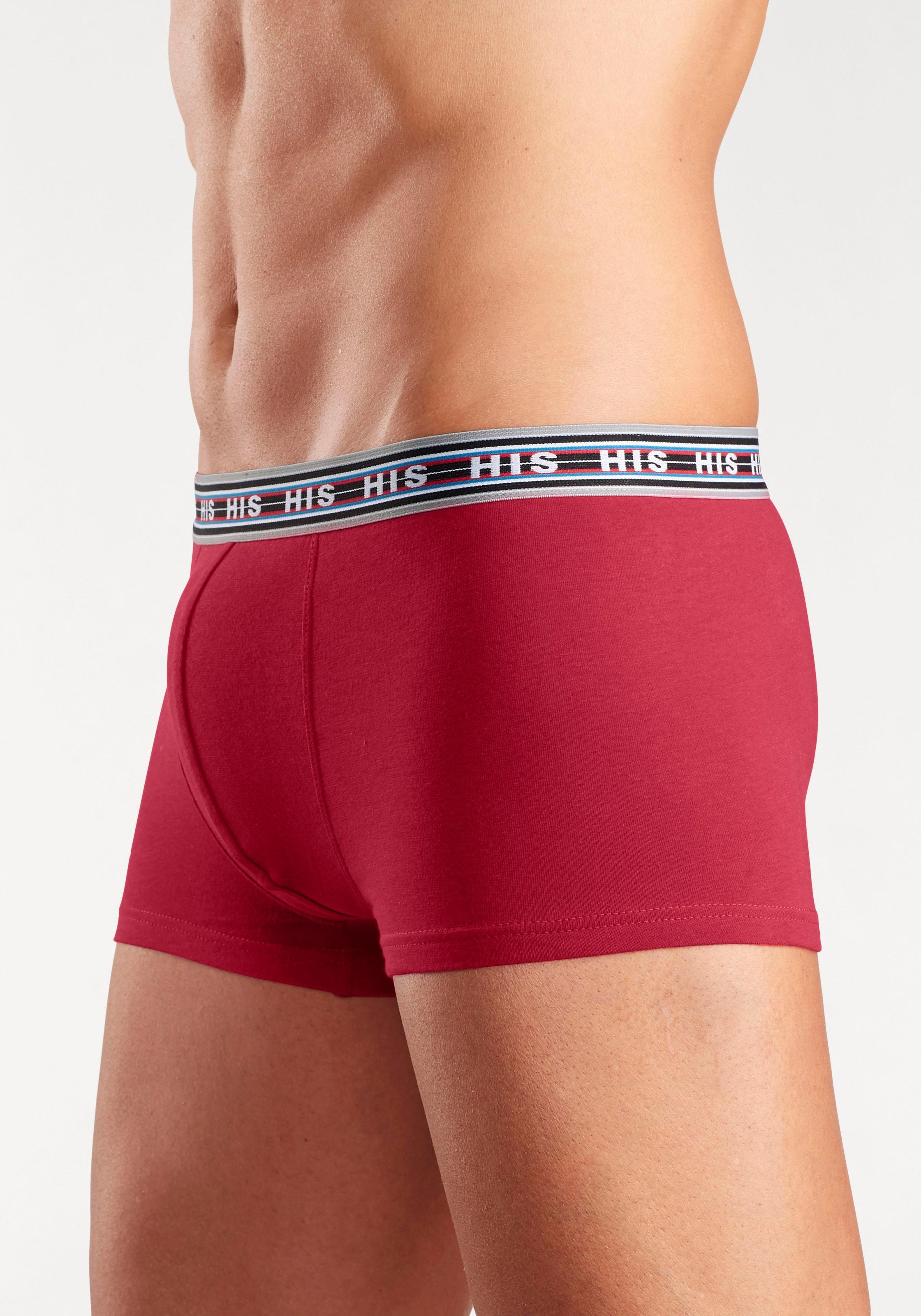 H.I.S Boxershorts, (Packung, 5 St.), in Hipster-Form aus Baumwoll-Stretch