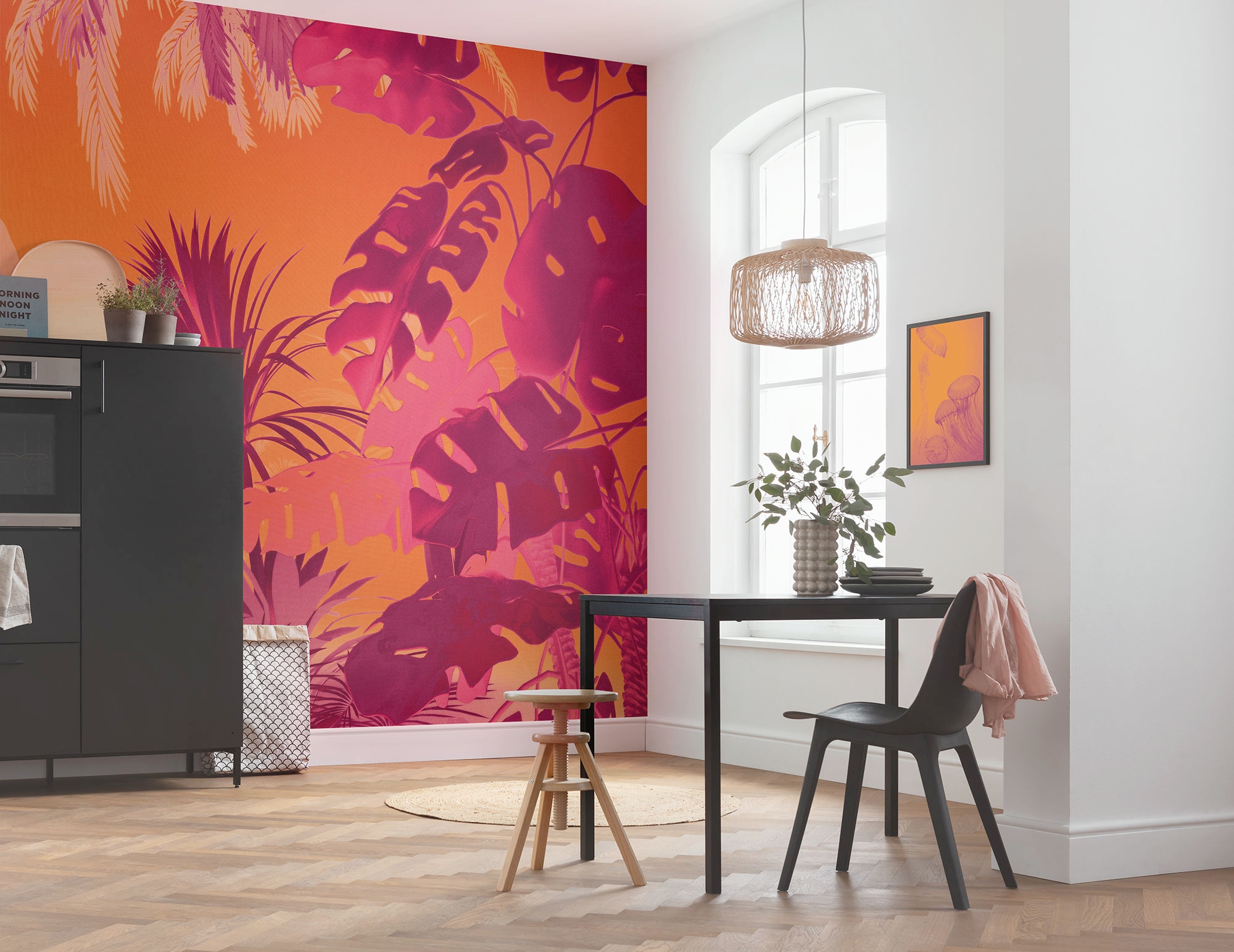 Image of Komar Fototapete "Komar Vlies Fototapete - Funky Jungle - Grösse 250 x 250 cm" bedruckt glatt