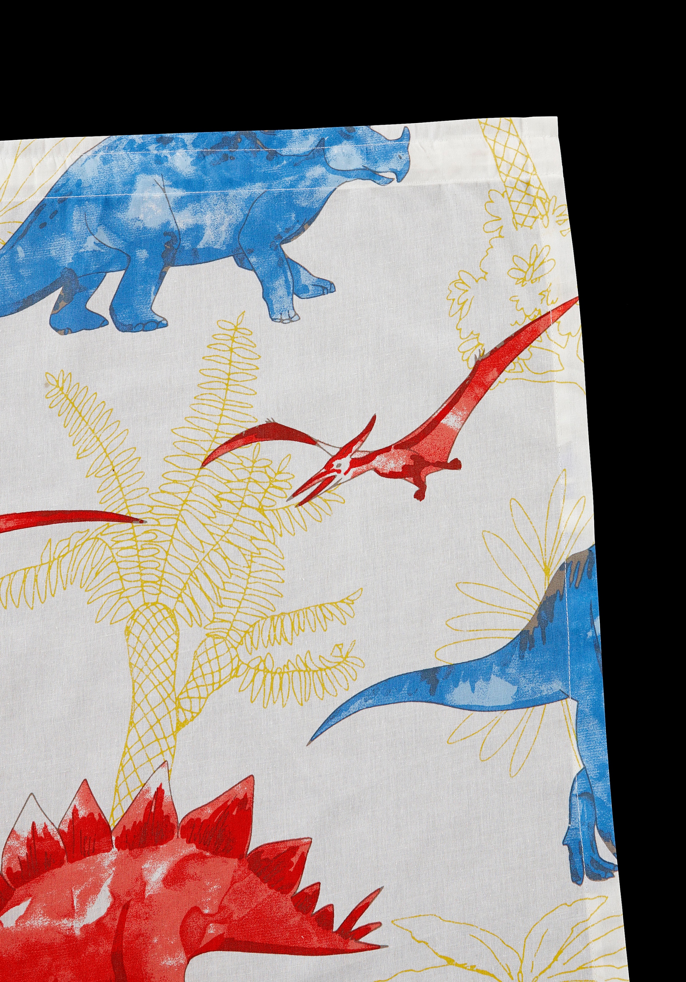 Lüttenhütt Gardine »DINO«, (1 St.), Kindergardine, einseitig mit Dinosauriern bedruckt