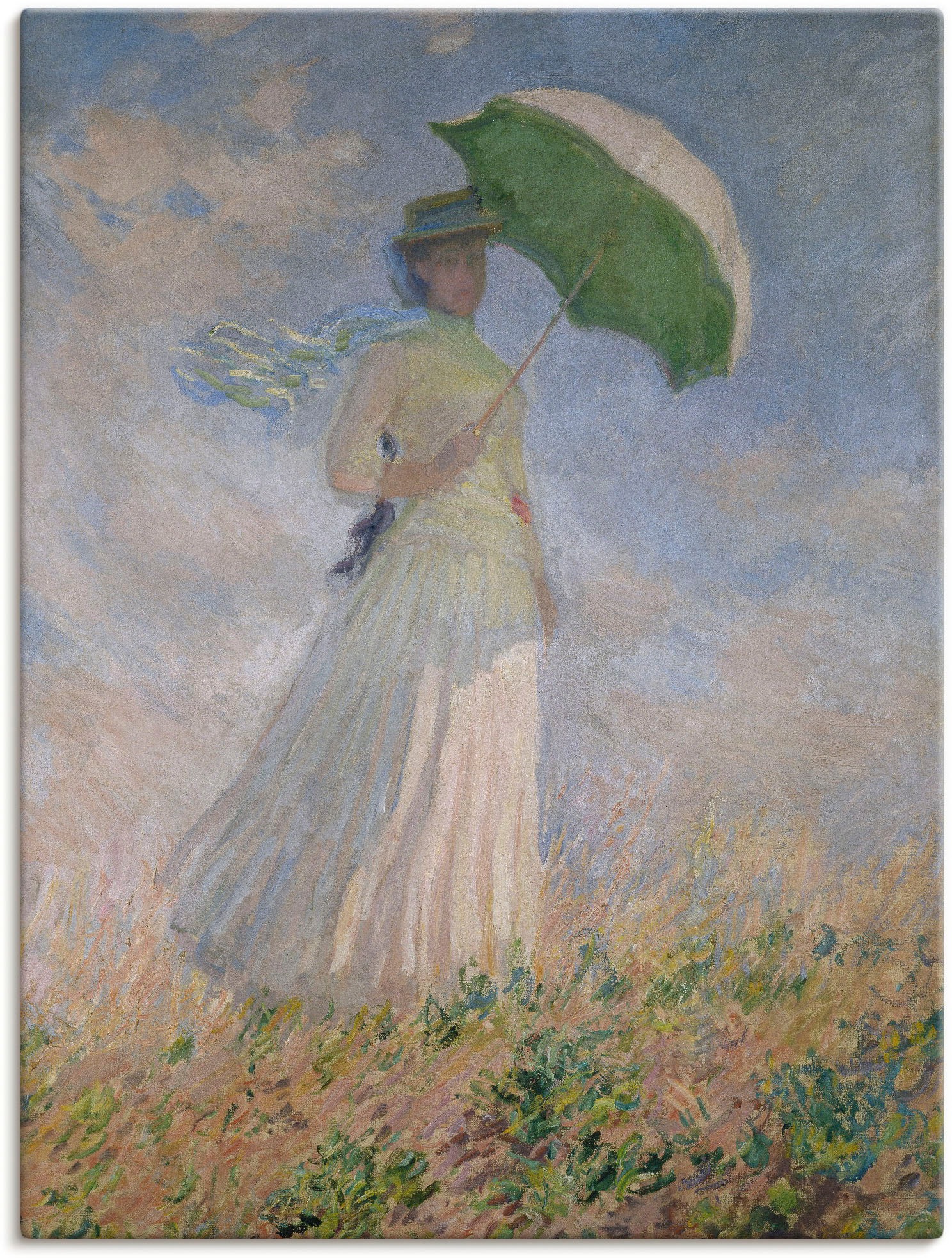 Image of Artland Wandbild »Frau mit Sonnenschirm, Susanne Hoschedé«, Frau, (1 St.), in vielen Grössen & Produktarten -Leinwandbild, Poster, Wandaufkleber / Wandtattoo auch für Badezimmer geeignet bei Ackermann Versand Schweiz