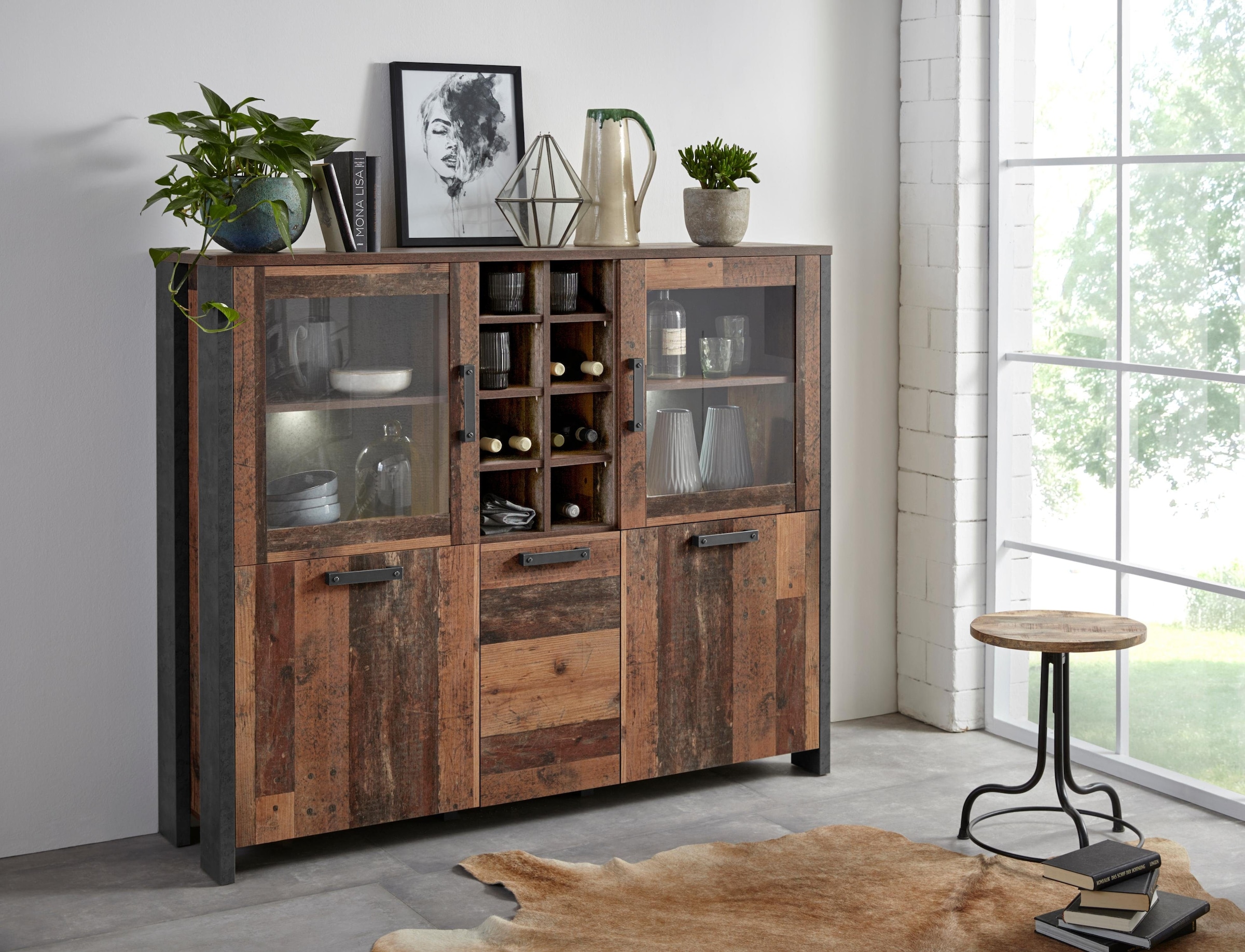 Image of FORTE Highboard "Clif" Breite 151 cm