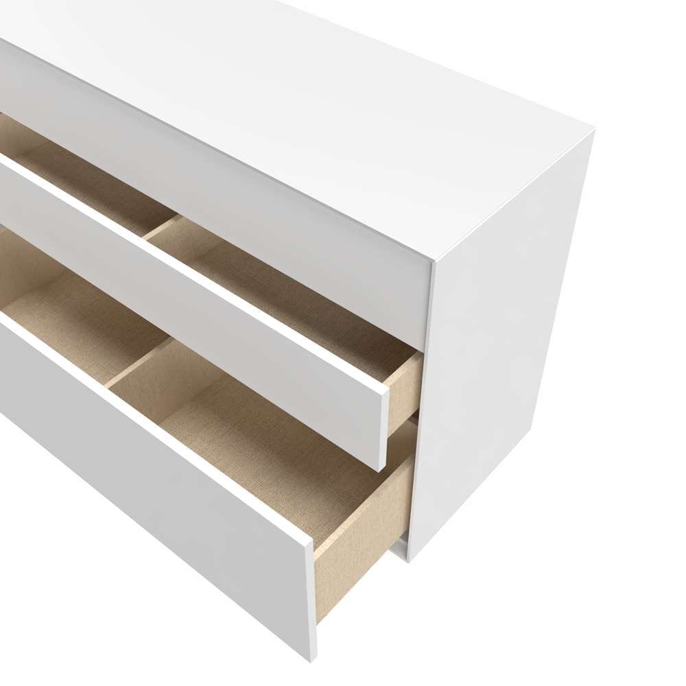 LeGer Home by Lena Gercke Buffet »Essentials, Kommode, Anrichte, Kombikommode, Schrank mit Metallfüssen« Breite: 166 cm, UV lackiert, Push-to-open-Funktion