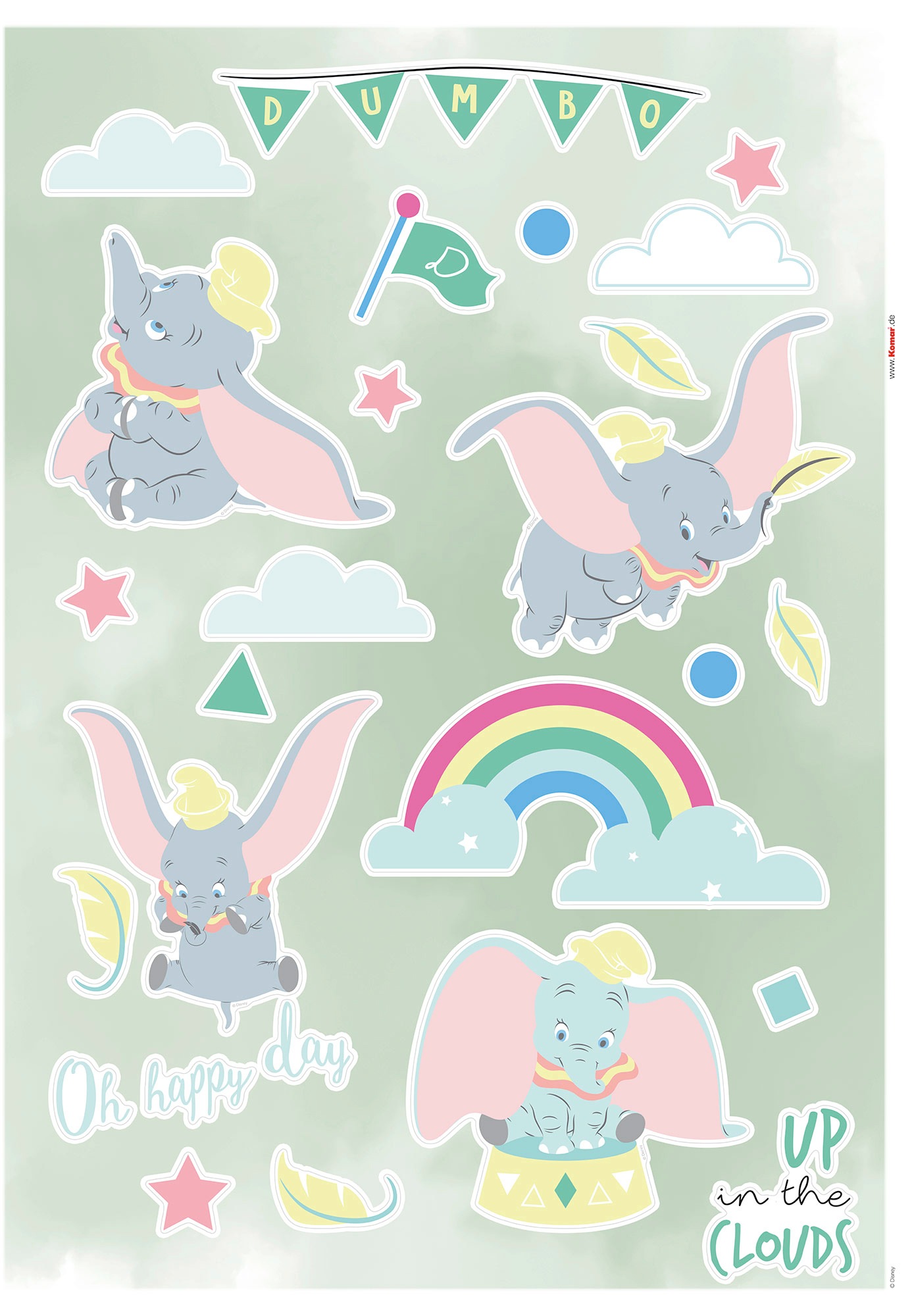 Image of Komar Wandtattoo »Dumbo Daydream«, (26 St.), 50 x 70 cm bei Ackermann Versand Schweiz