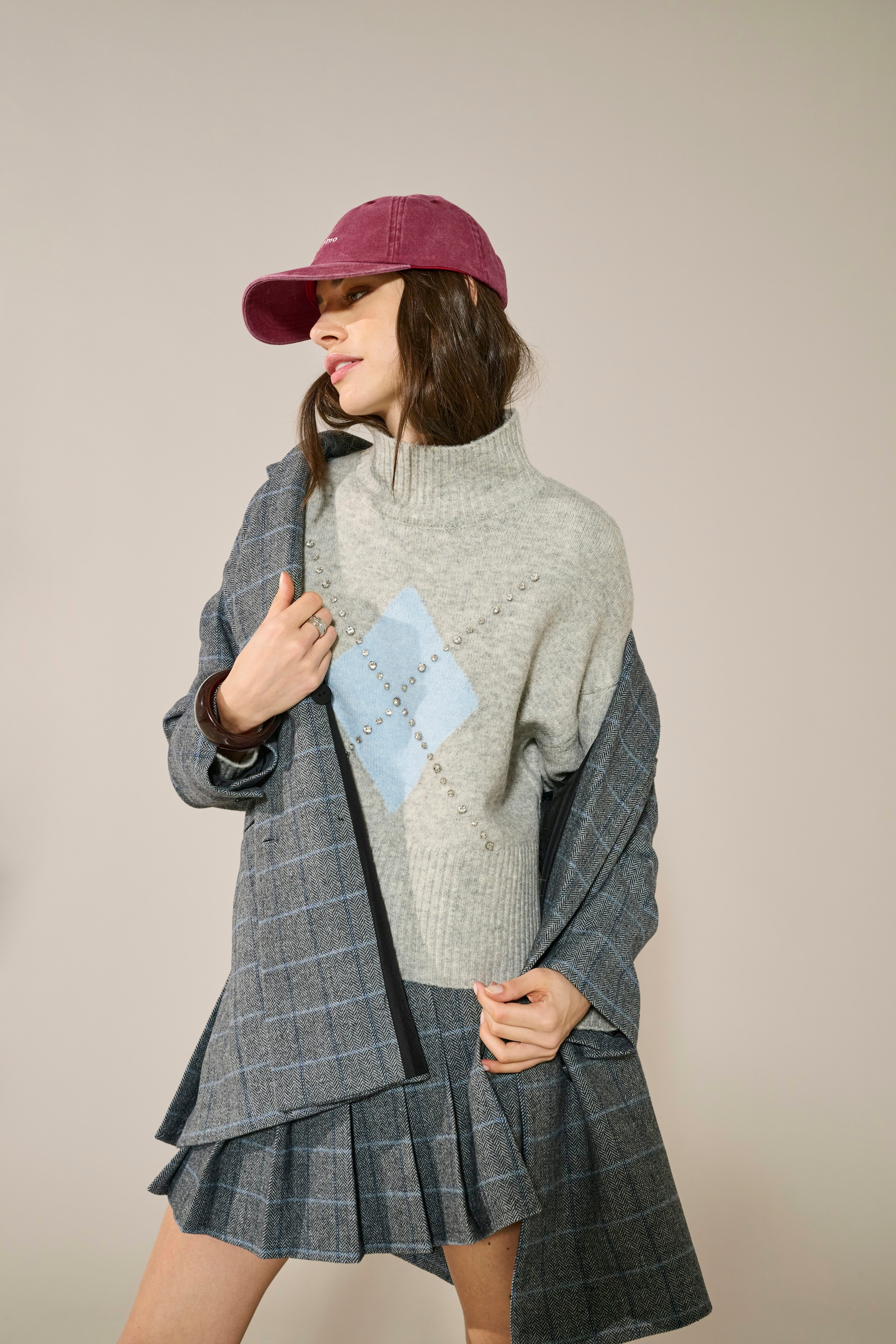 ONLY Hosenrock »ONLDAGMAR LIFE CHECK SKORTS OTW« mit Wolle