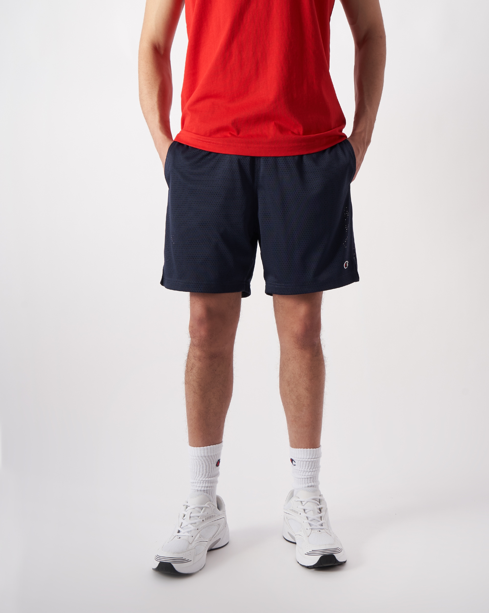 Image of Champion Shorts für sportliche Aktivitäten, aus Polyester, mit Eingrifftaschen