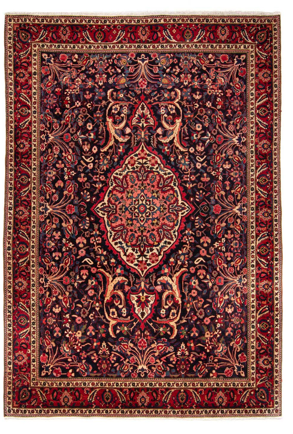 Image of morgenland Hochflor-Läufer »Bachtiar Durchgemustert Beige 270 x 92 cm«, rechteckig, 1 mm Höhe, Unikat mit Zertifikat bei Ackermann Versand Schweiz