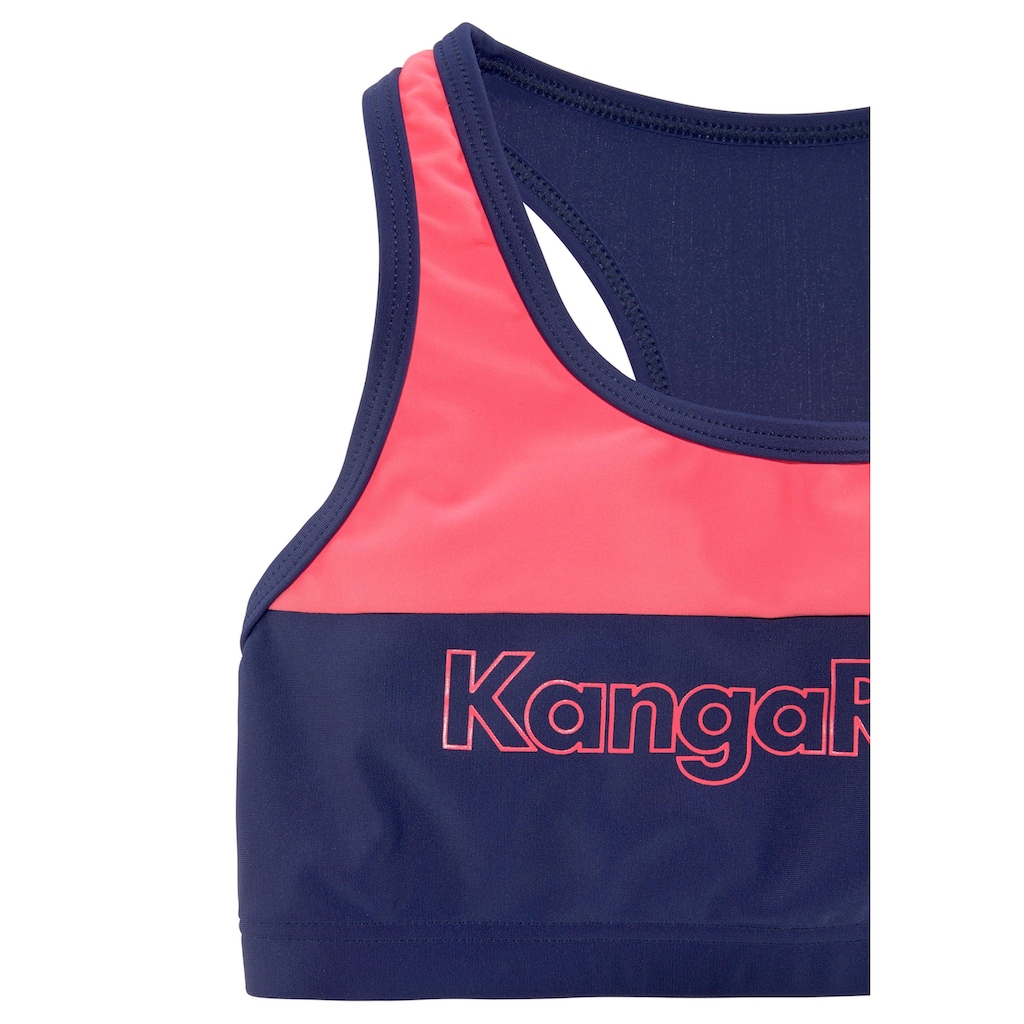 KangaROOS Bustier-Bikini »Energy Kids«, (1 St.), im Colourblocking-Design