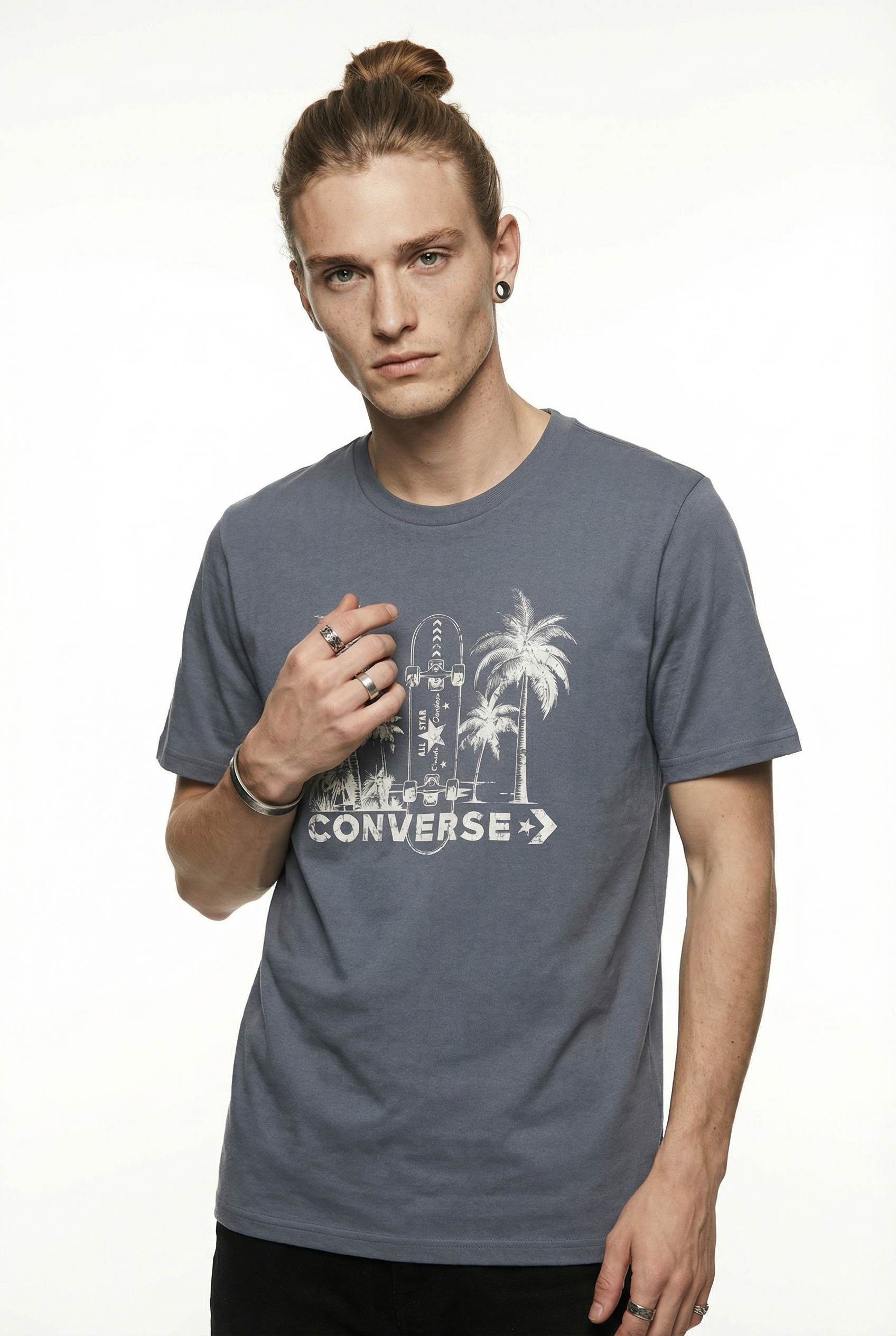 Image of Converse T-Shirt Kurzarm, für Erwachsene, in den Grössen S bis XXL, aus Baumwolle