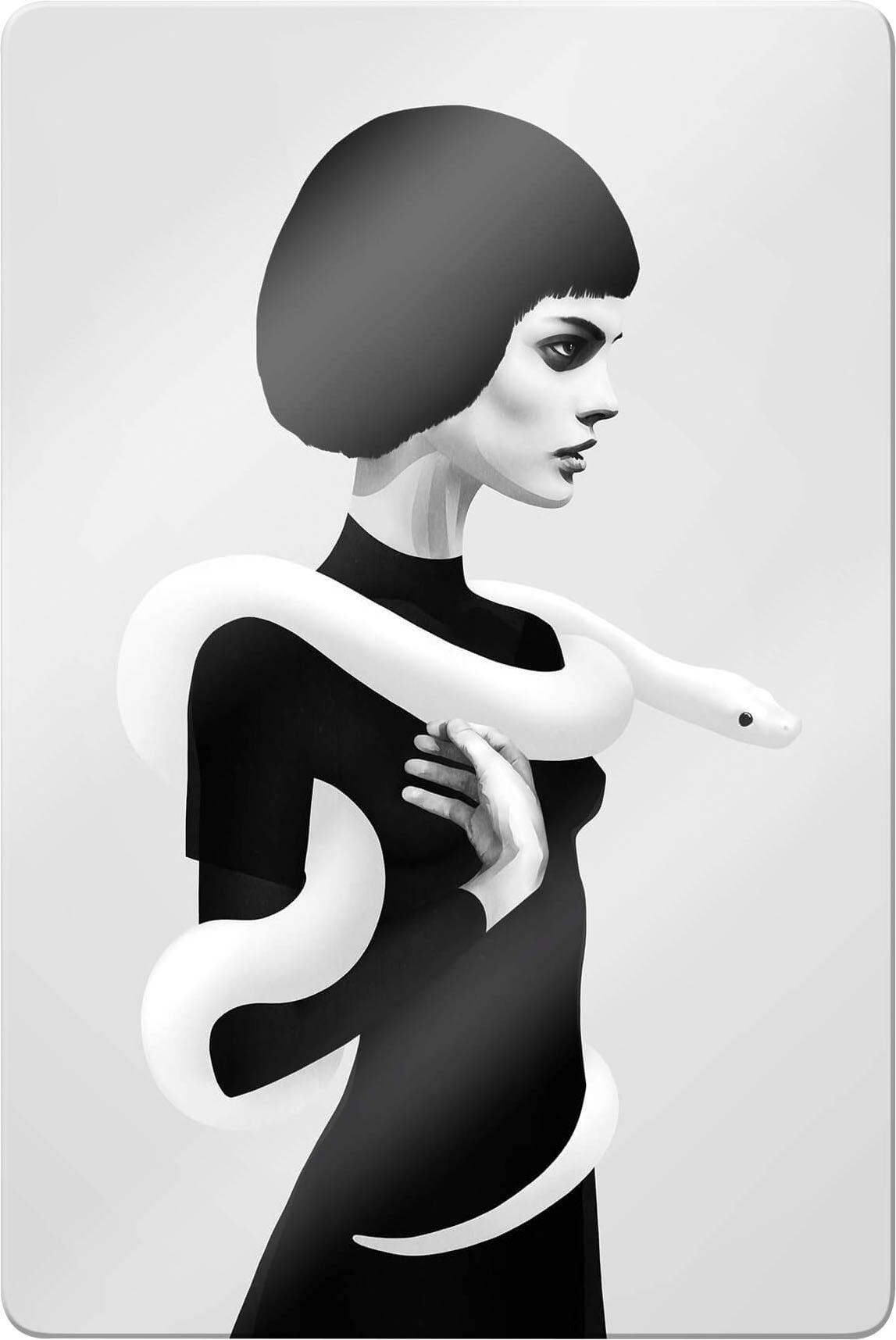 Image of Wall-Art Glasbild »Ireland - Only Skin - Die Schlange« bei Ackermann Versand Schweiz