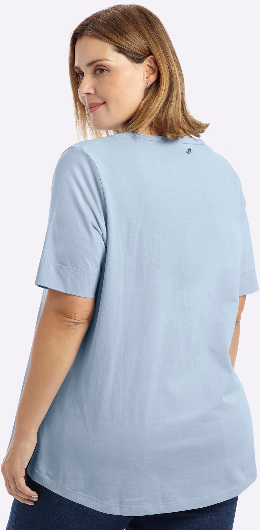 Sheego T-shirt long »T-Shirt« 1