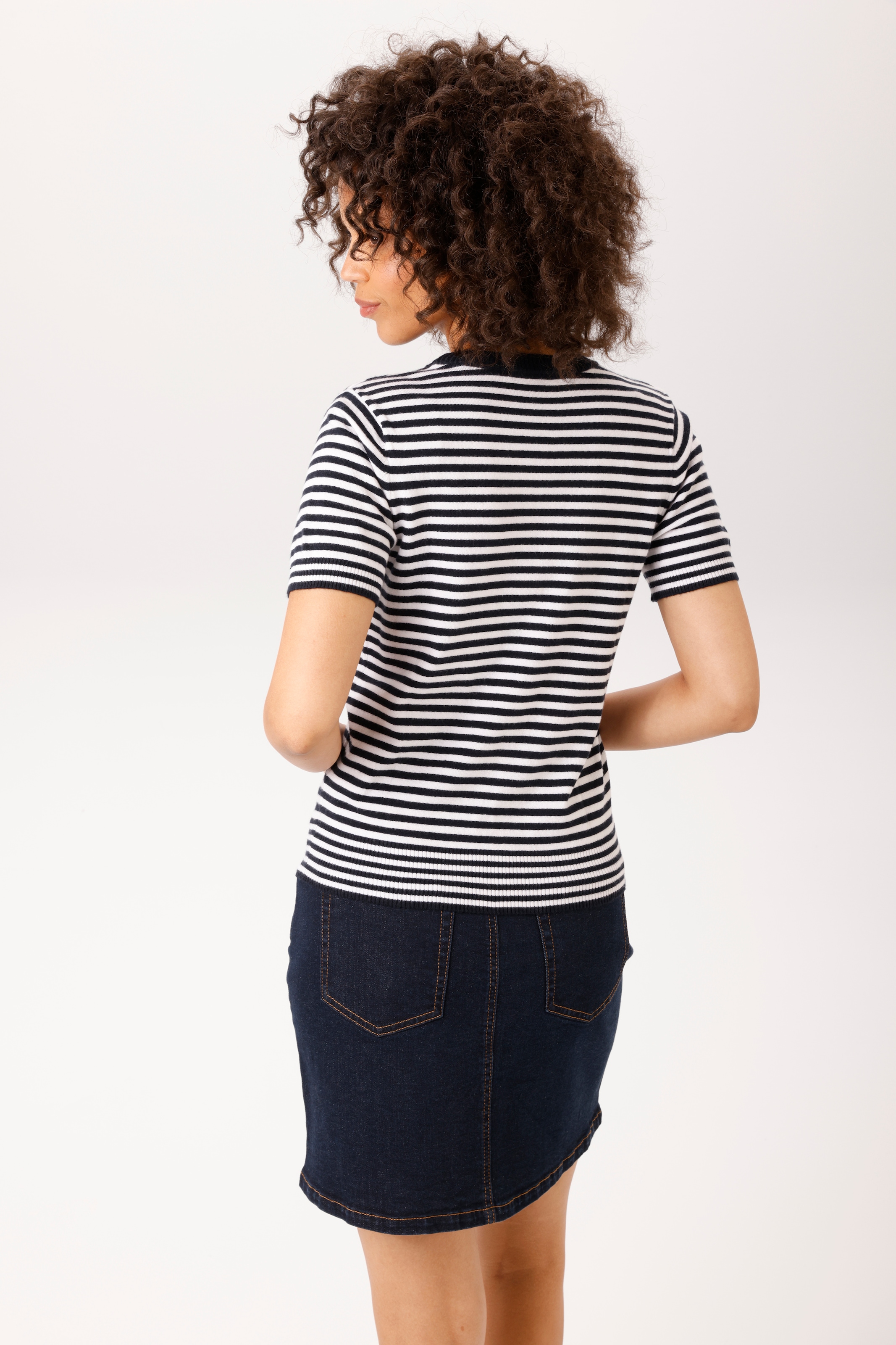 Aniston CASUAL Pull en tricot dans un motif rayé marin - NOUVELLE COLLECTION