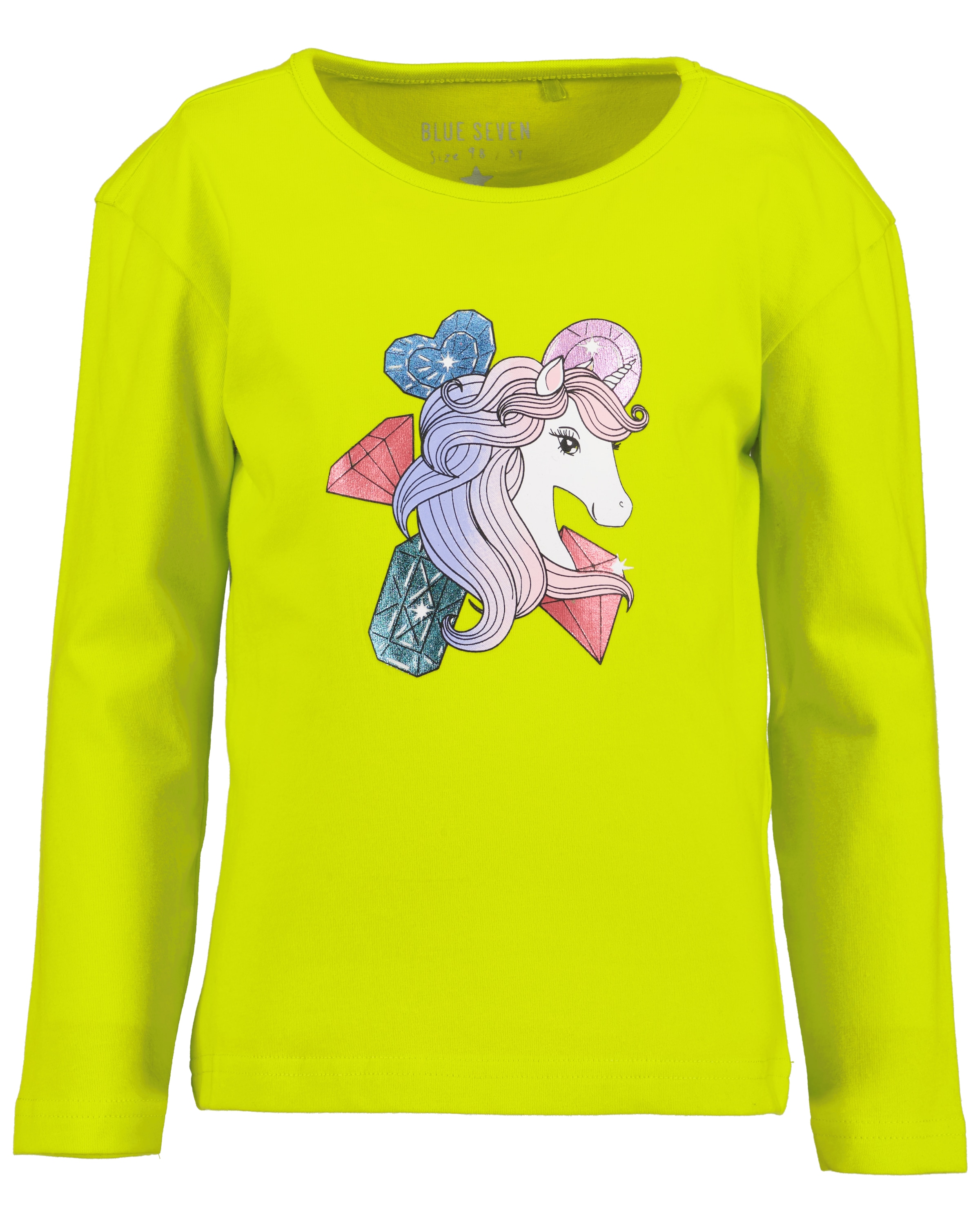 Blue Seven Langarmshirt, (Packung, 2 tlg.), mit süssen Einhorn-Motiven
