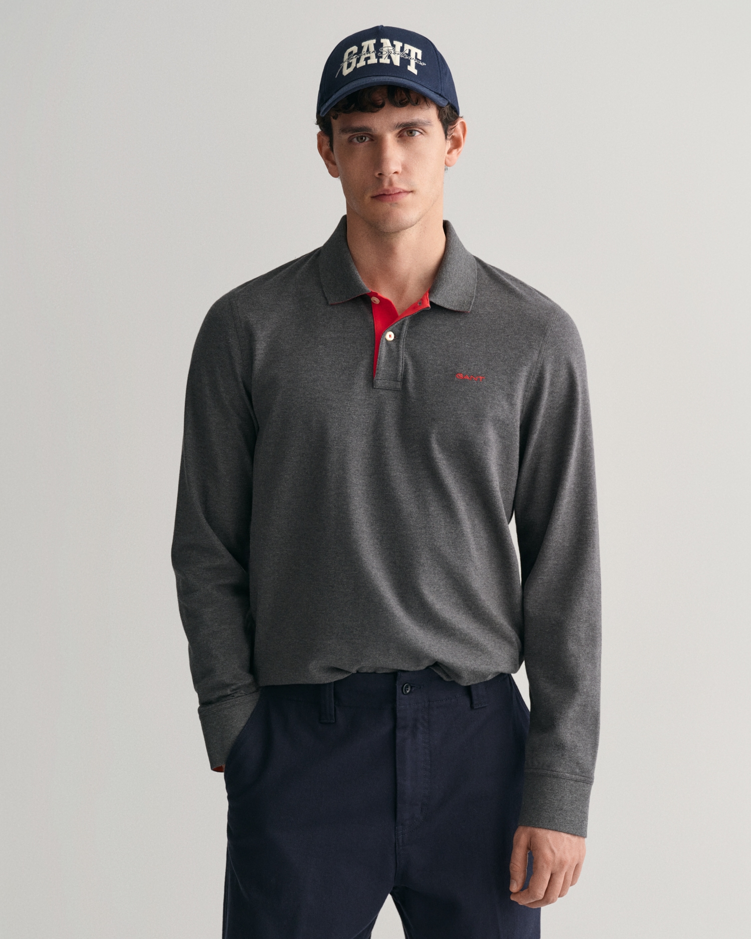 Gant Poloshirt »REG CONTRAST PIQUE LS POLO«, mit kontrastfarbenen Einsätzen
