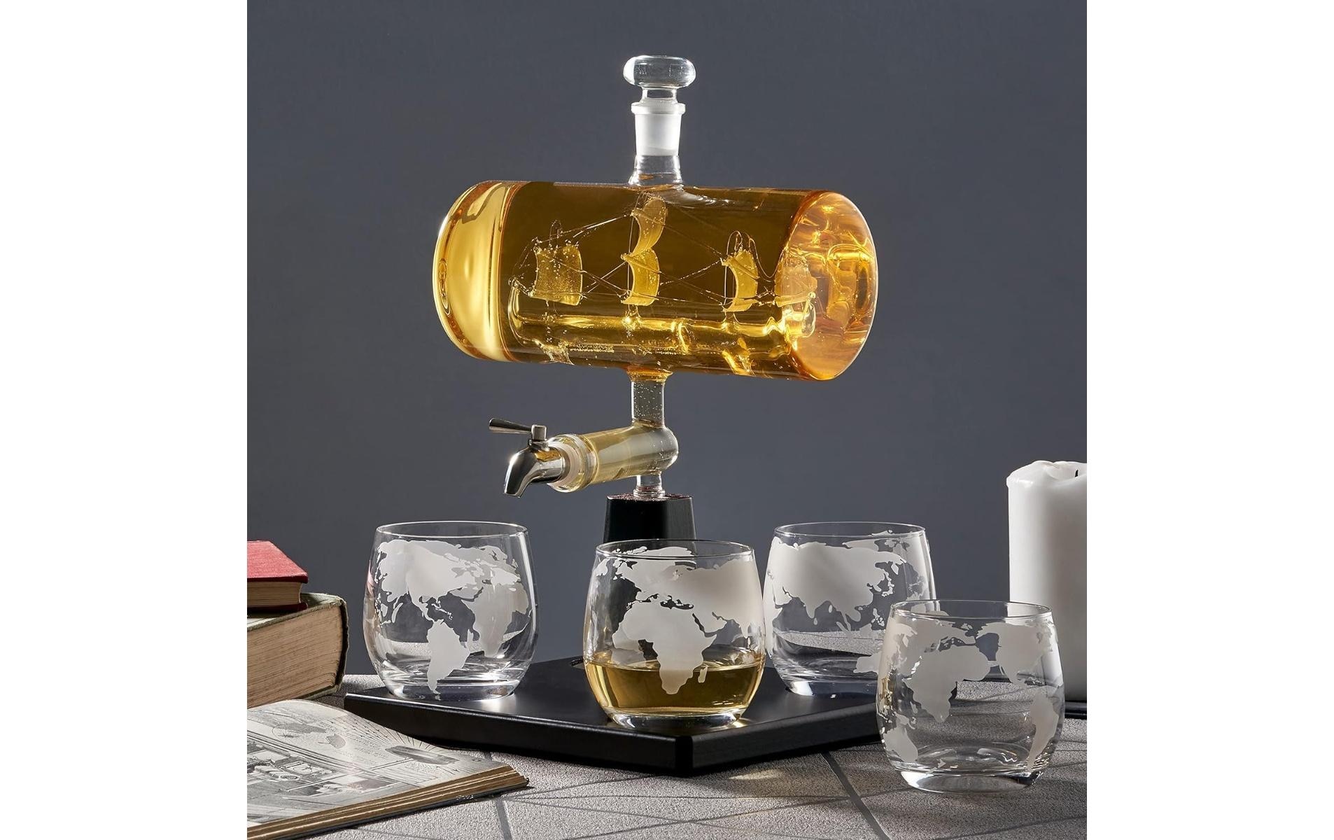   Dekanter »Oak & Steel Dekanter Schiff 1 l«