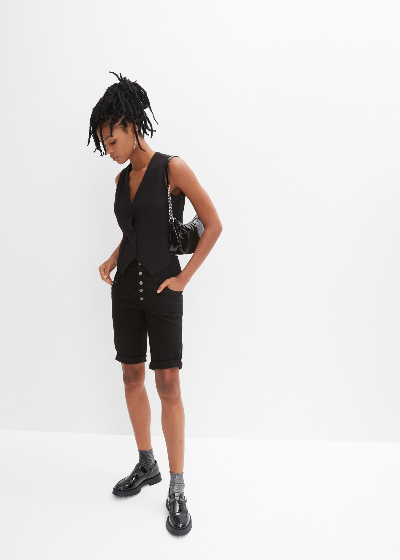 bonprix Bermudas  Bermuda aus elastischem Baumwoll-Mix