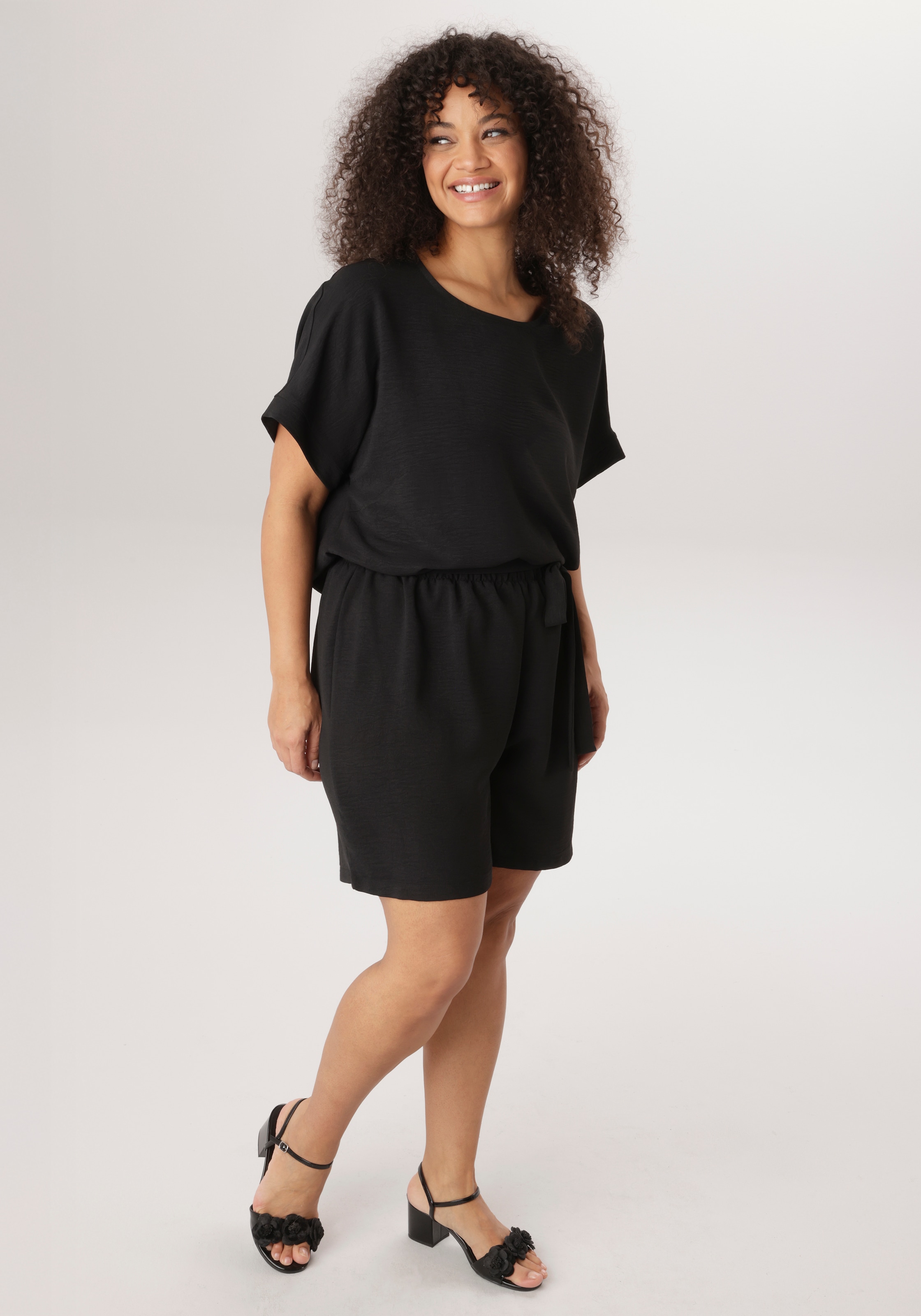 Aniston PLUS Short tissé  in weicher Pique-Qualität - NEUE KOLLEKTION