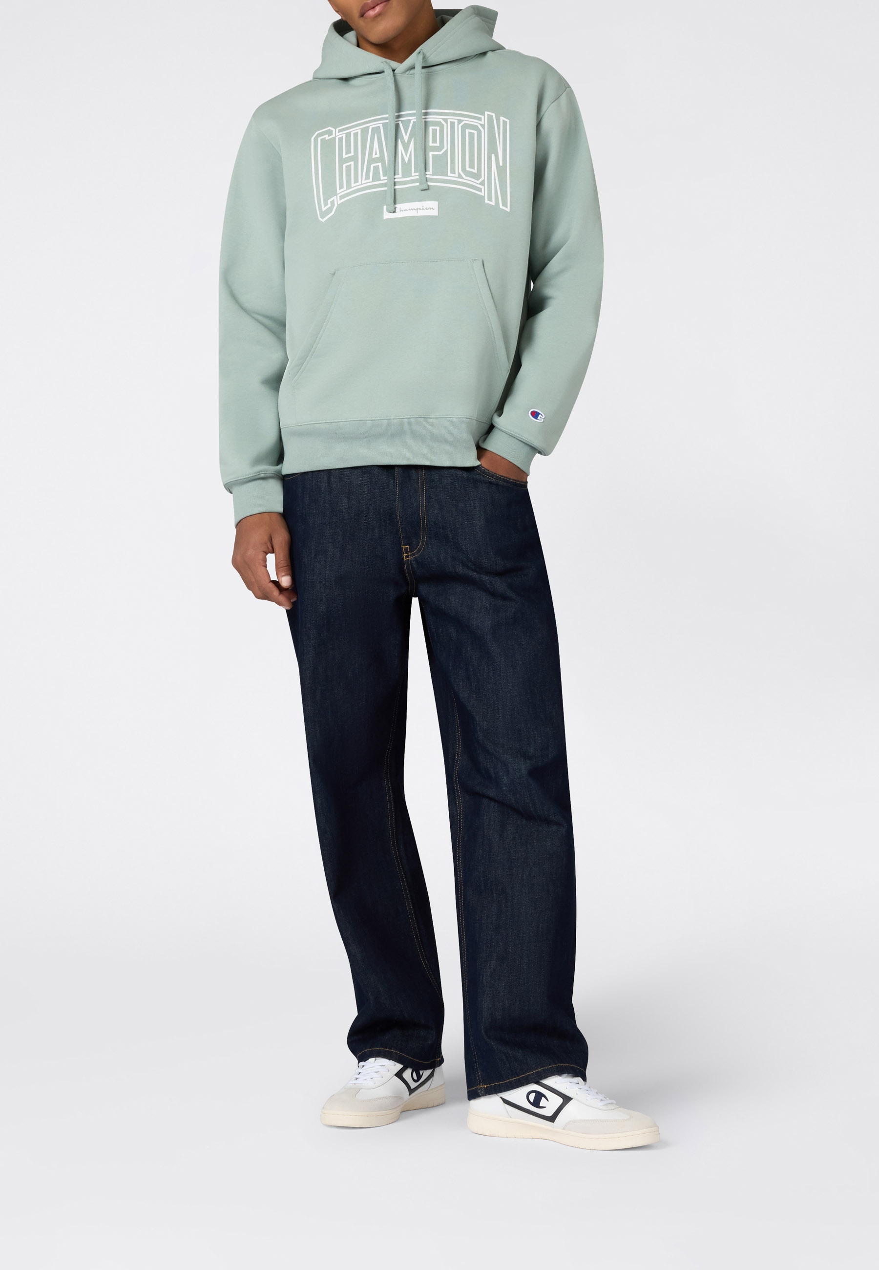 Champion Sweat à capuche »COLLEGE Relax Fit Fleece Hoodie«, avec fermeture à cordon, design à manches longues, bord droit, longueur normale
