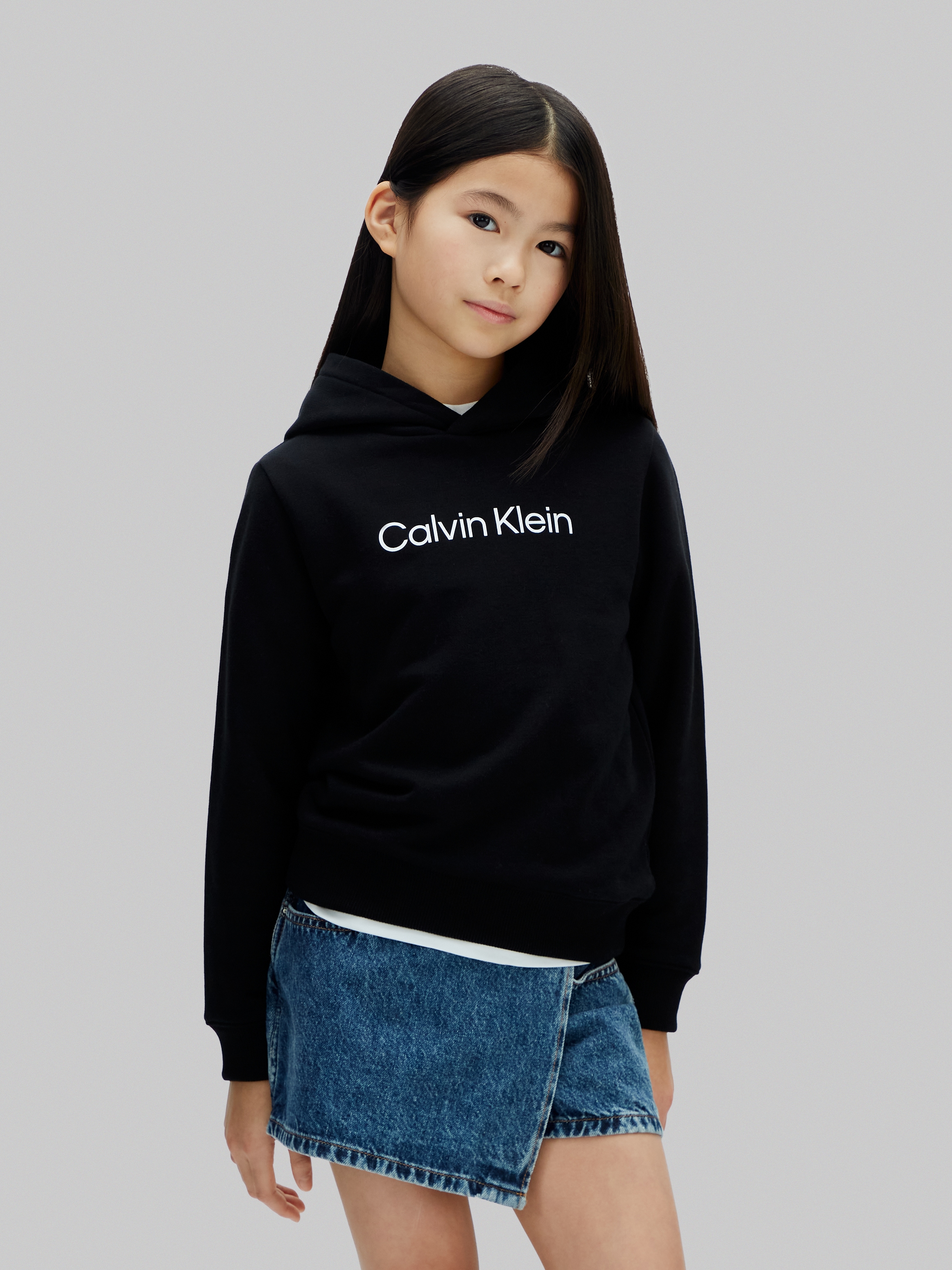 Calvin Klein Jeans Kapuzensweatshirt »LOGO HOODIE«, Regular fit für Kinder, mit Logoschriftzug
