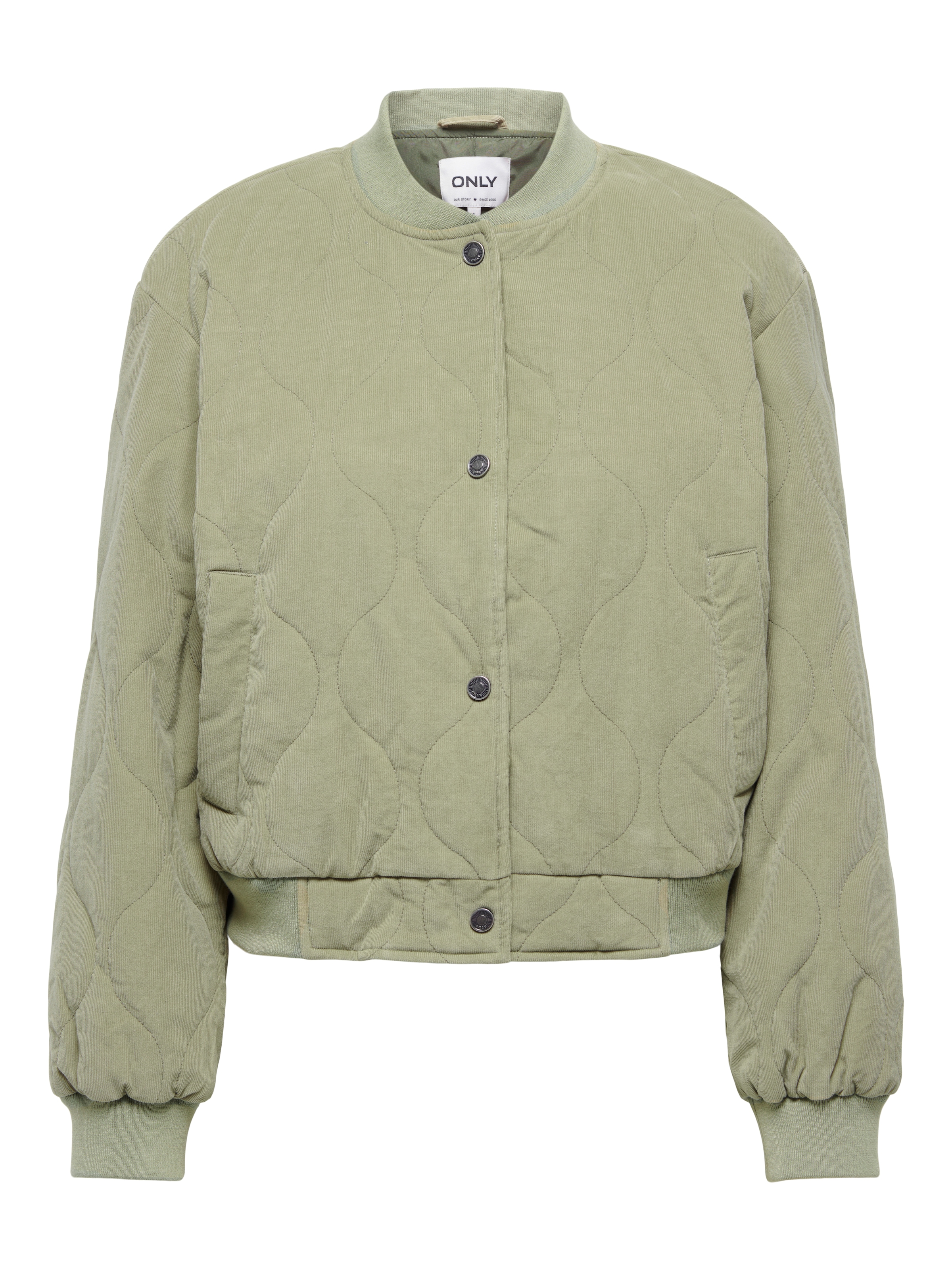ONLY Veste en velours côtelé »ONLSAP CORDUROY BOMBER CC OTW« gesteppte Details