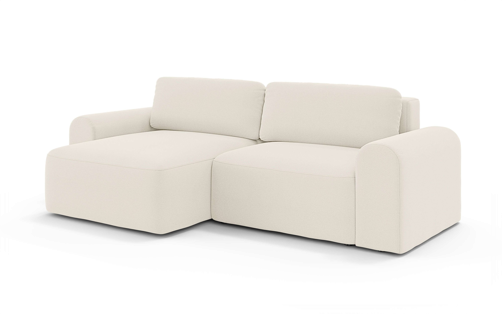 GOODproduct Canapé d'angle »LEOO universell Schlafsofa mit Bettkasten, Masse B/T/H: 272/152/84,5 cm« L-Form mit Recamiere rechts oder links montierbar, hoher Sitzkomfort