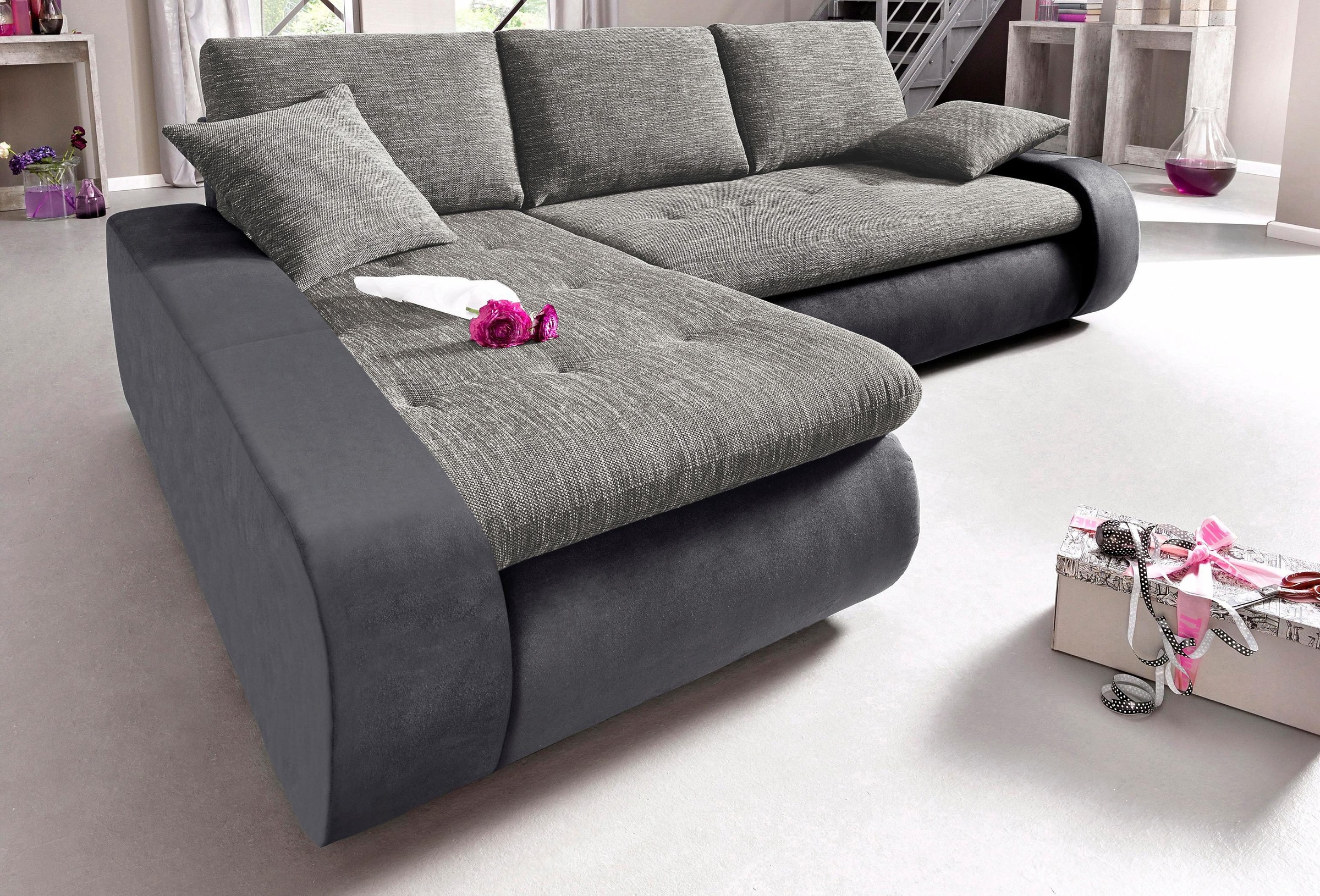 TRENDMANUFAKTUR Ecksofa »Indie, L-Form«, wahlweise XL oder XXL