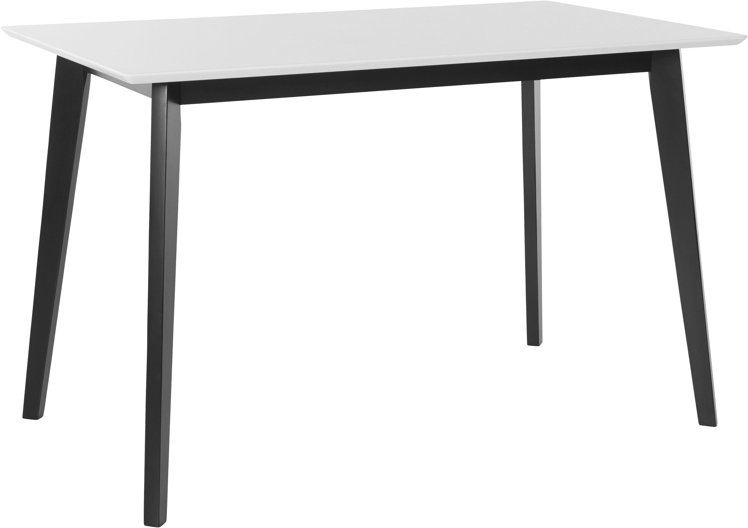OTTO home Esstisch "Cody" mit Beinen aus Massivholz eckige MDF-Tischplatte, in 2 Farbvarianten